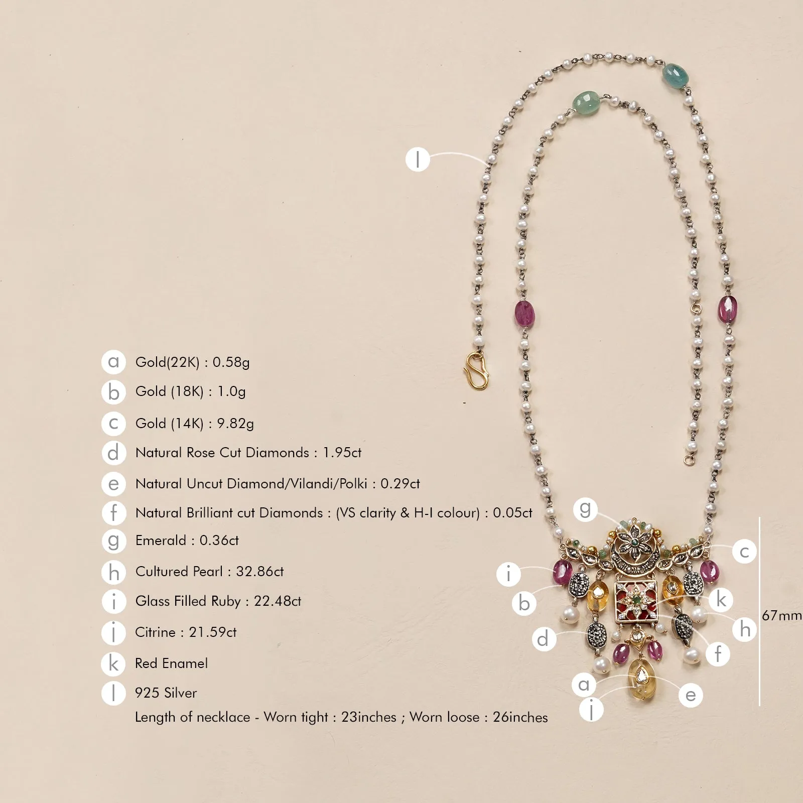 Arya Scarlette Brooch and Necklace sold by Vibe With Moi product image thumbnail 5