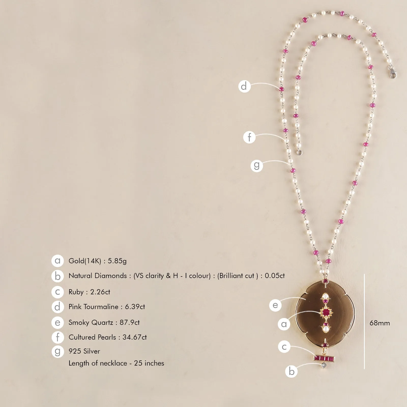 Siwan Pendant Necklace sold by Vibe With Moi product image thumbnail 4