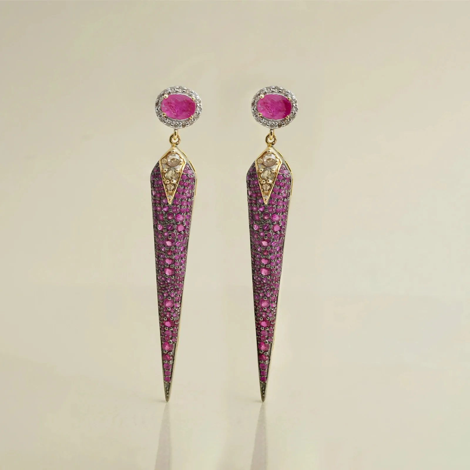 Rosa Ruby Earrings sold by Vibe With Moi