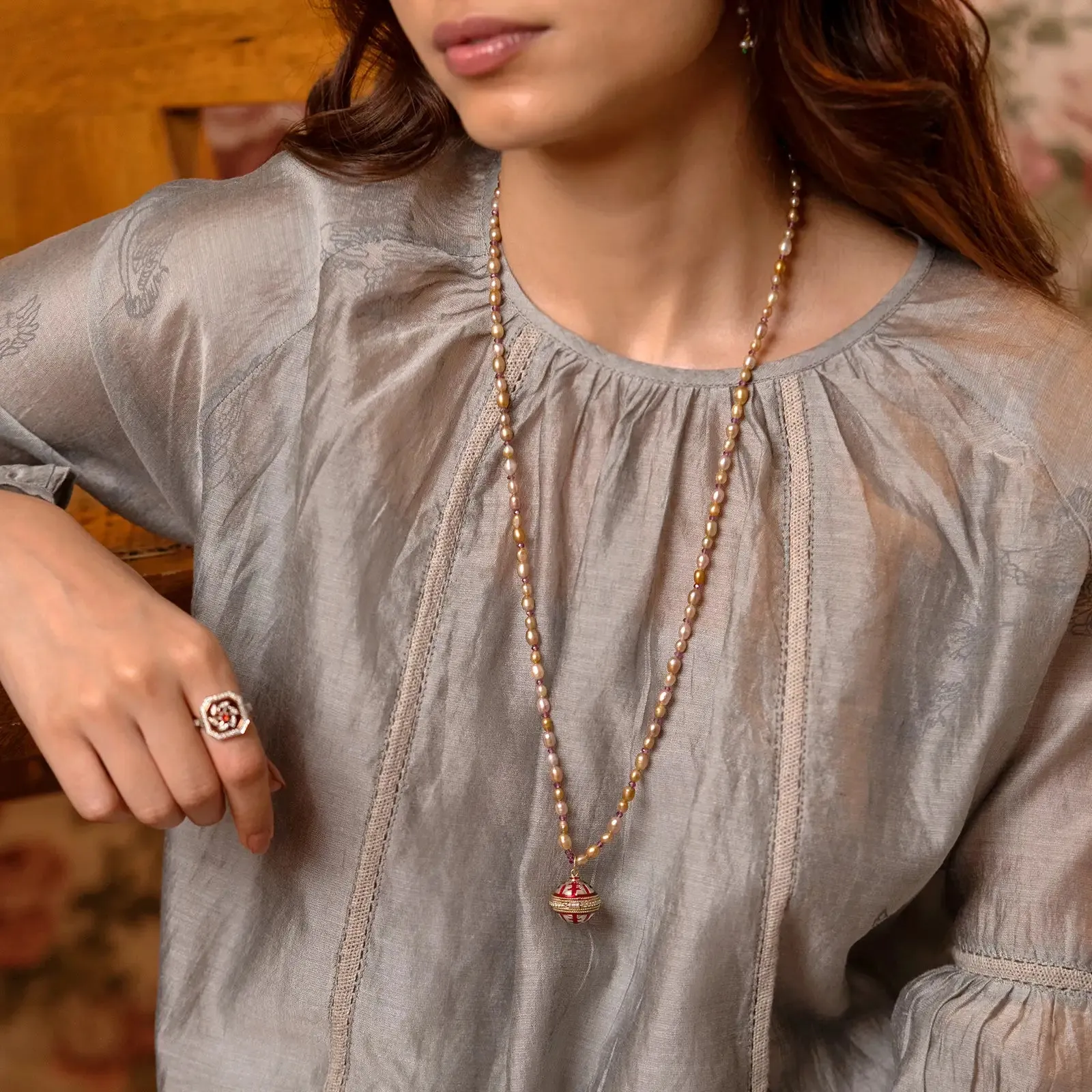 Eva Crimson Message Locket sold by Vibe With Moi product image thumbnail 2