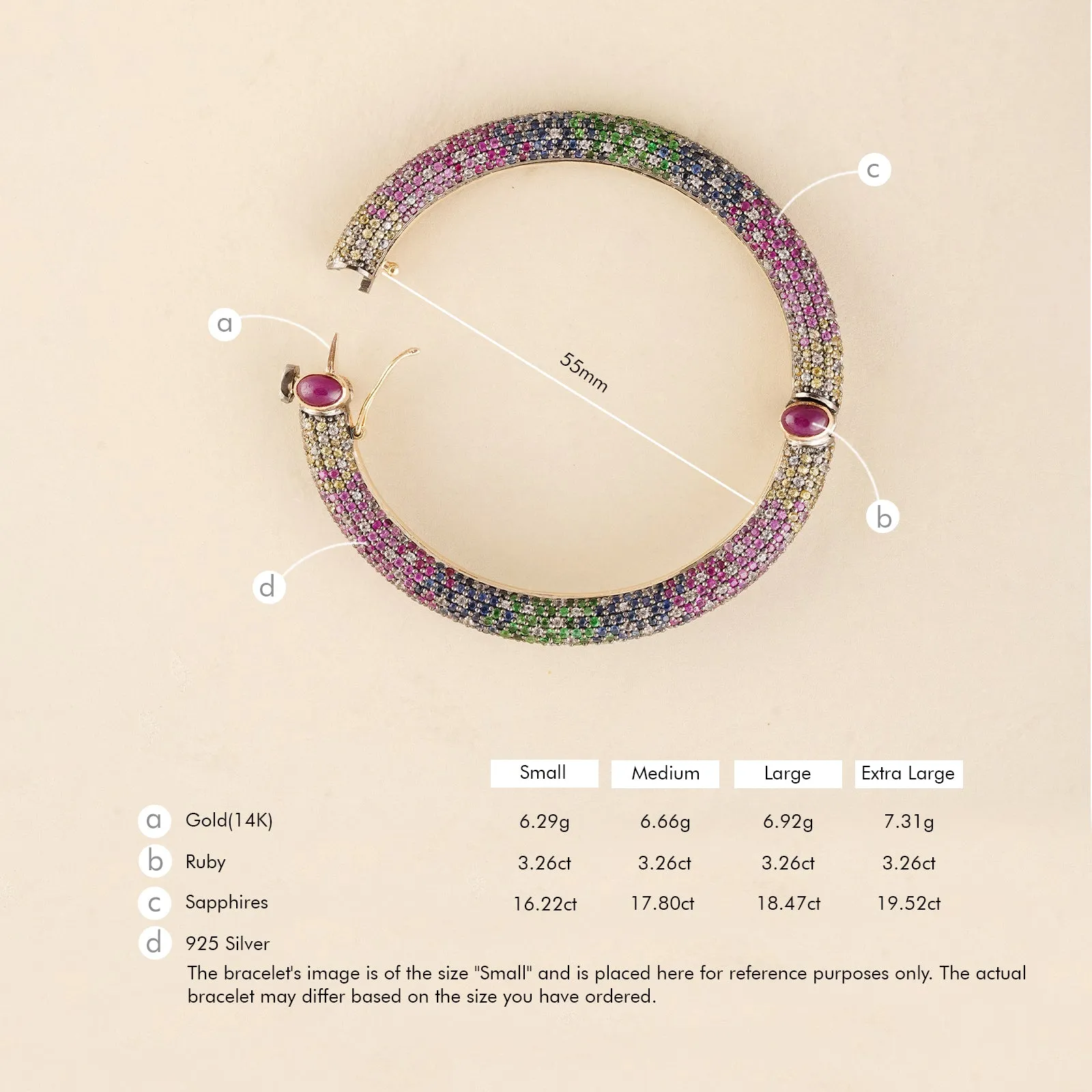 Felix Orchid Bangle sold by Vibe With Moi product image thumbnail 4