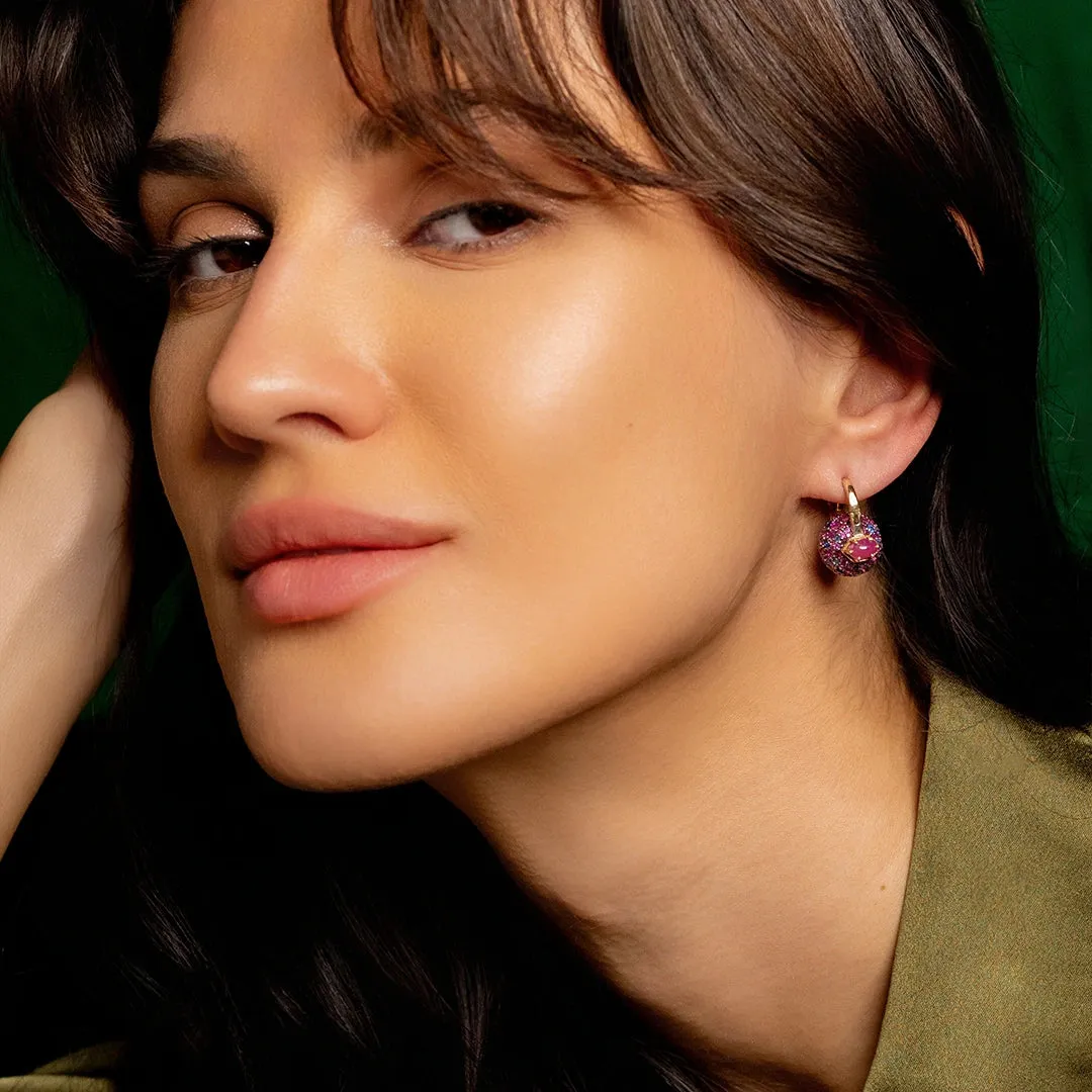 Jude Orchid Earrings sold by Vibe With Moi product image thumbnail 2