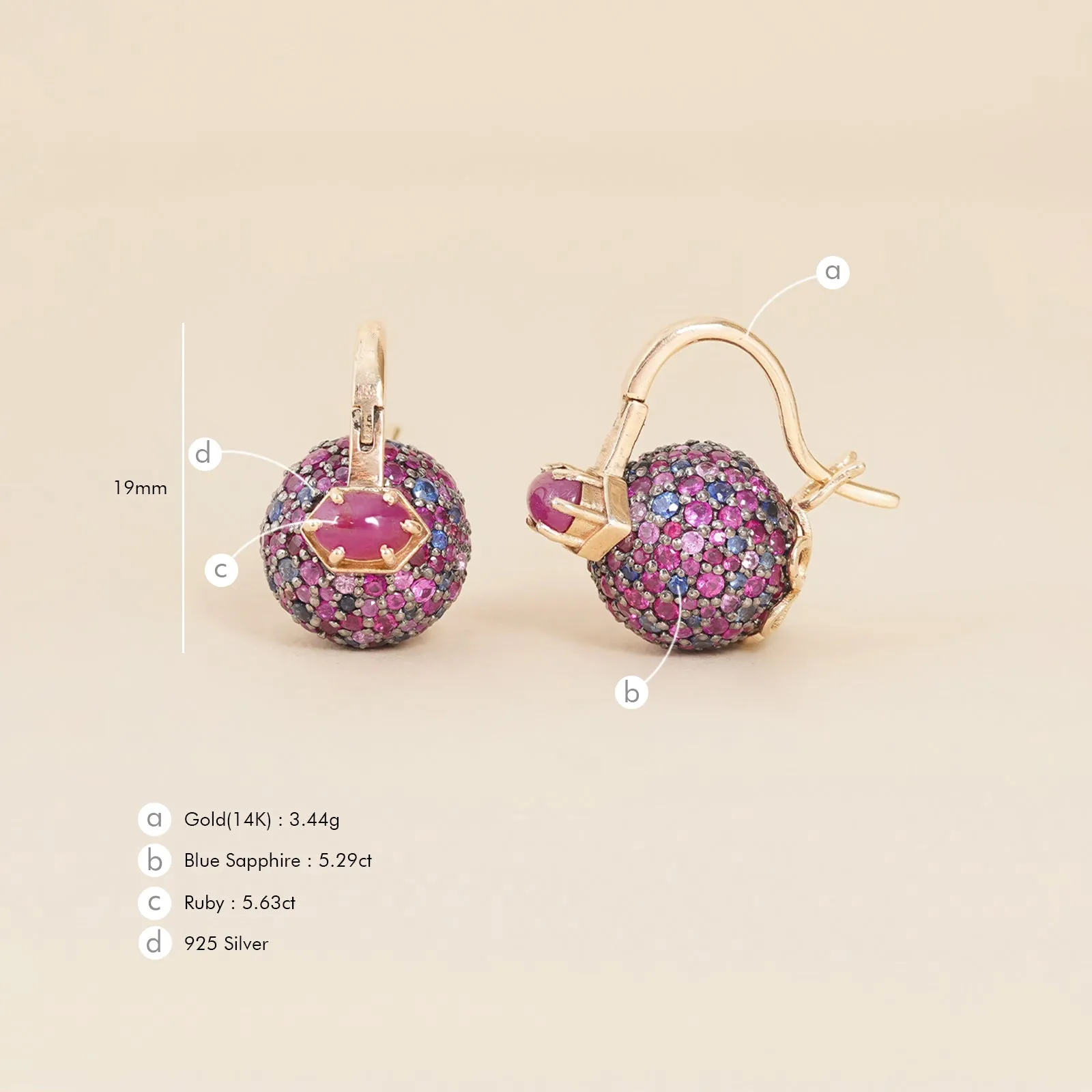 Jude Orchid Earrings sold by Vibe With Moi product image thumbnail 4