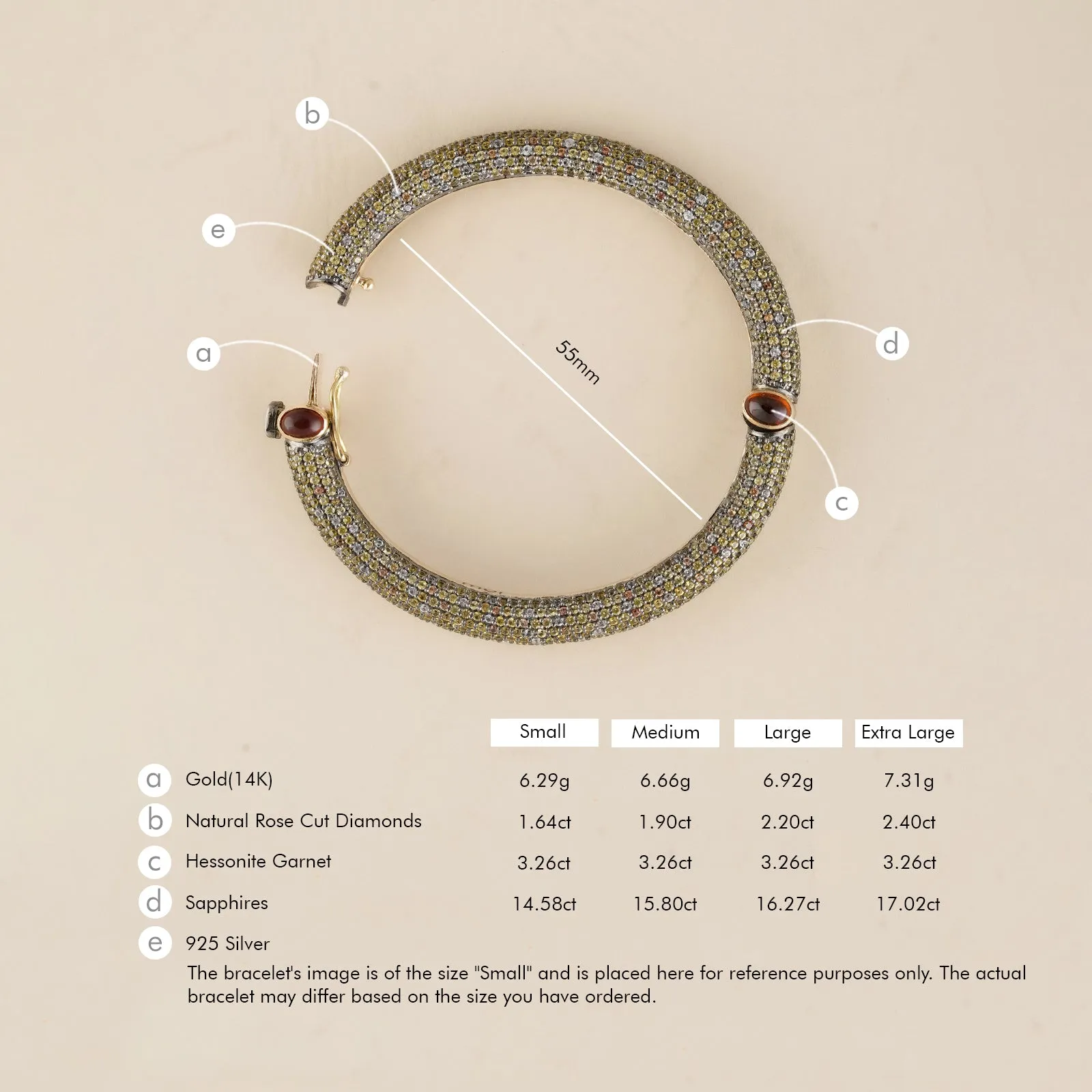 Faye Honey Bangle sold by Vibe With Moi product image thumbnail 4