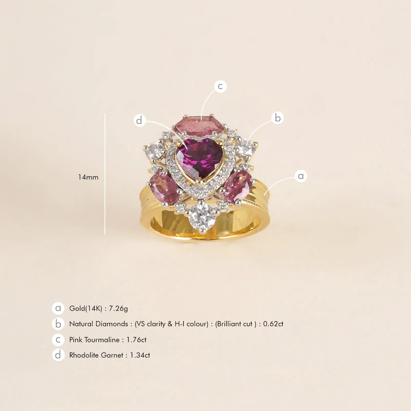 Amalfi Rose Ring sold by Vibe With Moi product image thumbnail 5