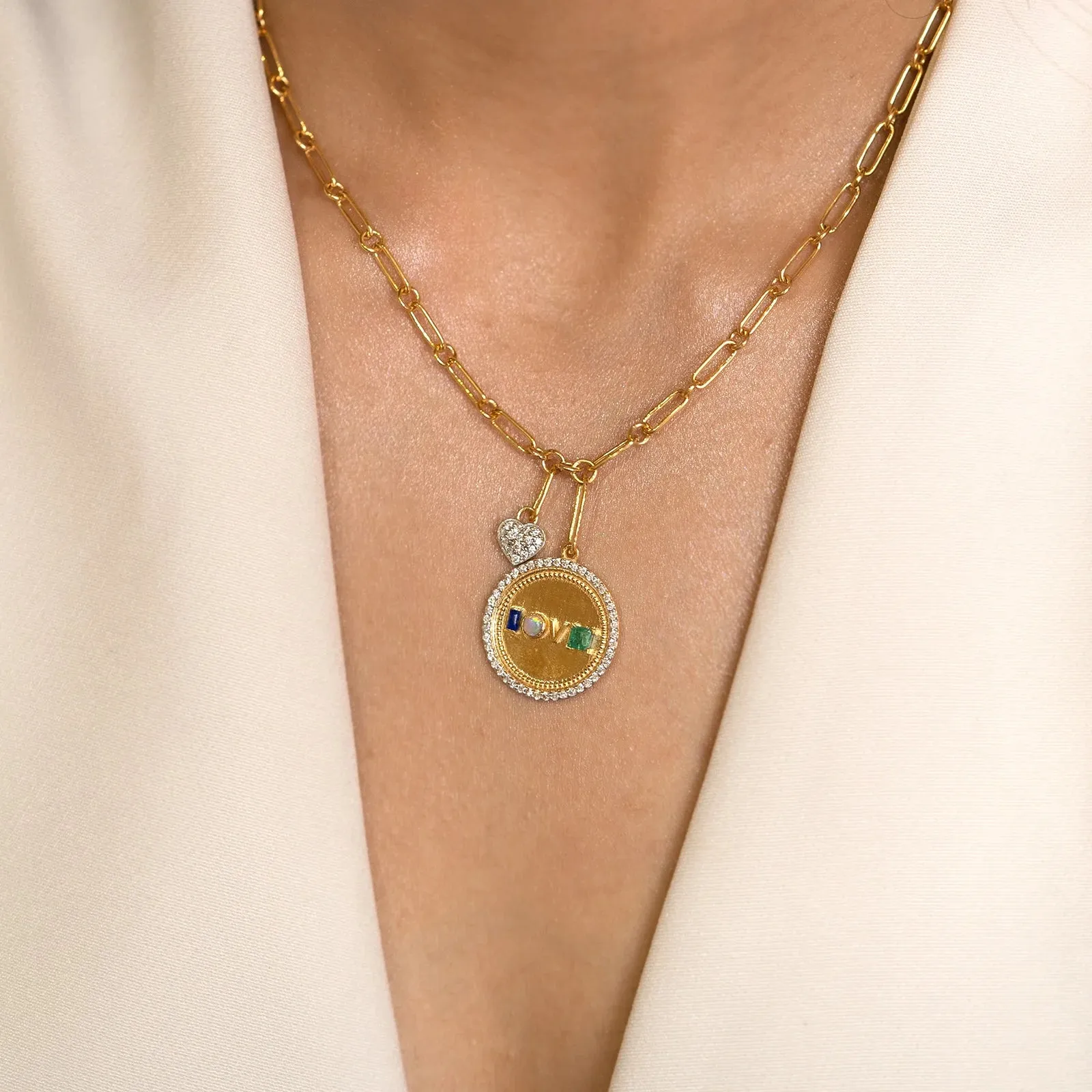 Love Medallion Necklace sold by Vibe With Moi product image thumbnail 2