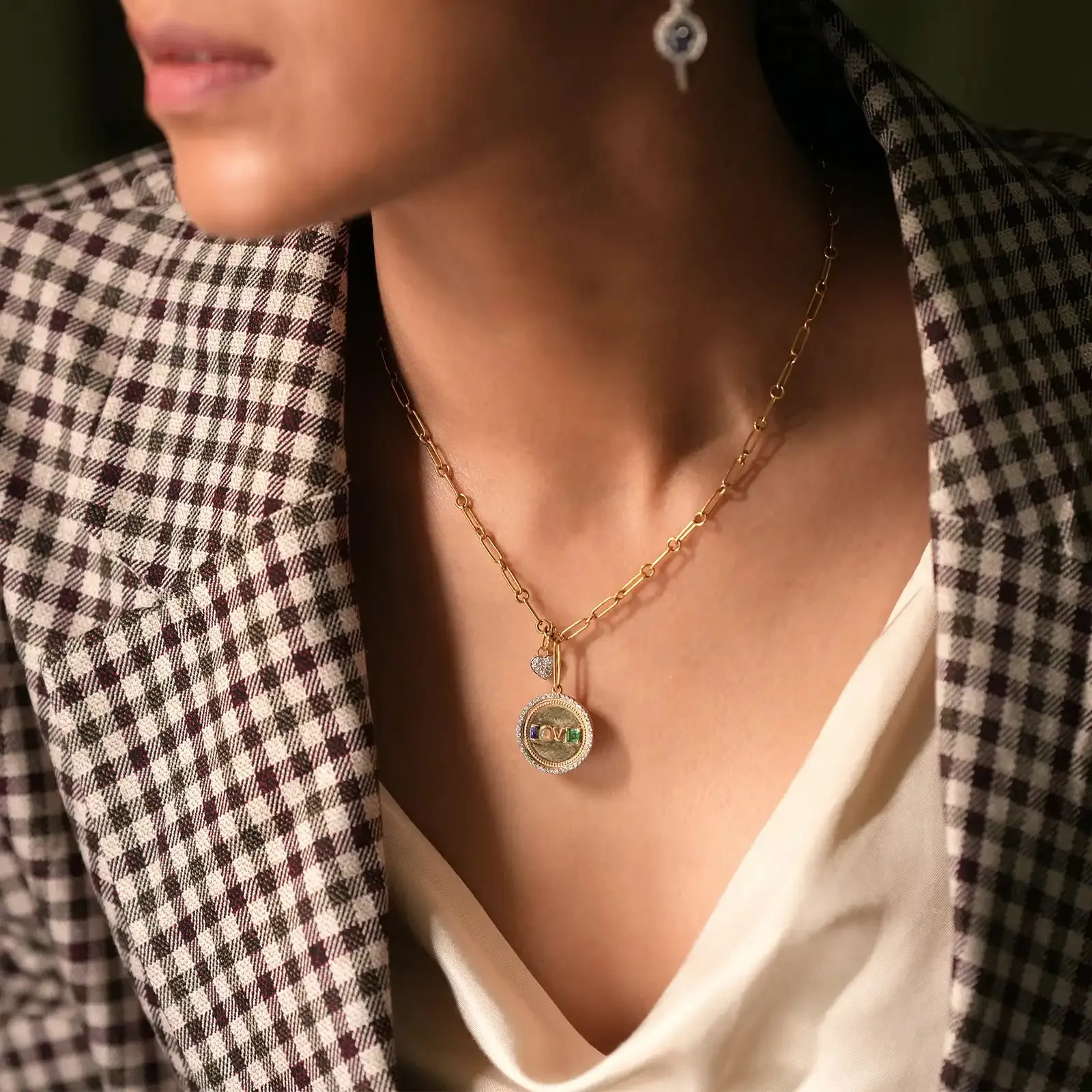 Love Medallion Necklace sold by Vibe With Moi product image thumbnail 4