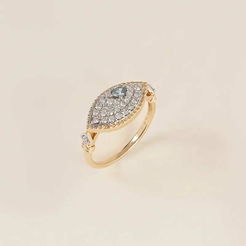 Evil Eye Ring made by Vibe With Moi