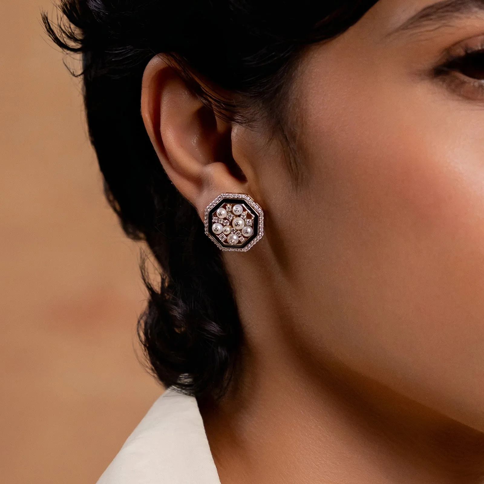 Cleo Snow Ear Studs sold by Vibe With Moi product image thumbnail 2