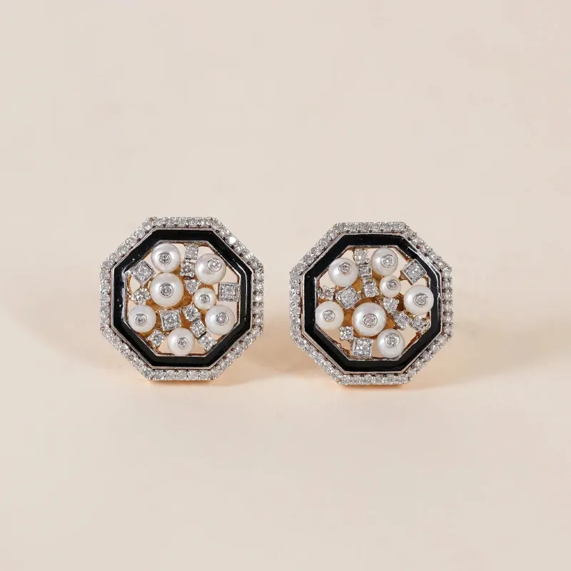 Cleo Snow Ear Studs made by Vibe With Moi