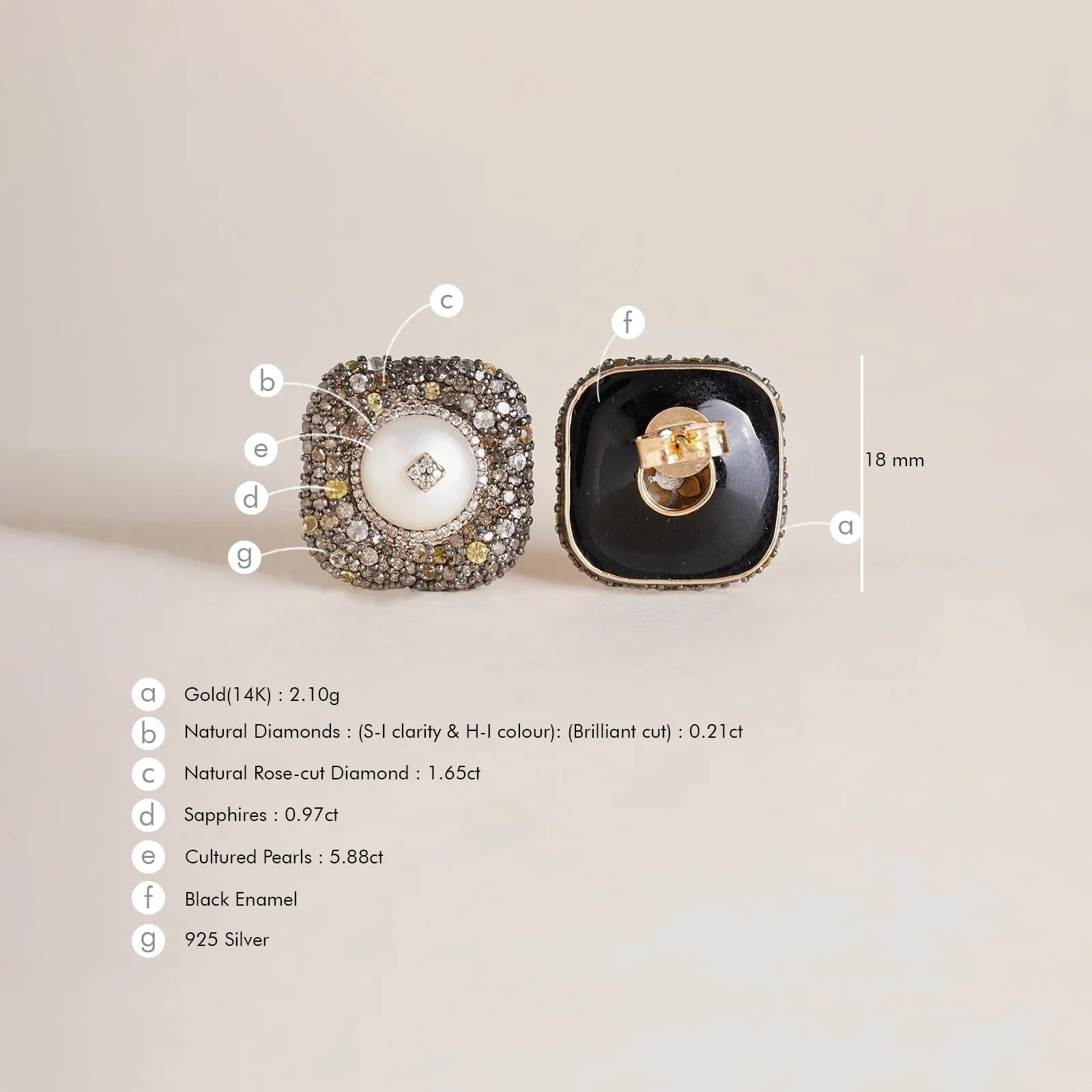 Gwen Ear Studs sold by Vibe With Moi product image thumbnail 5