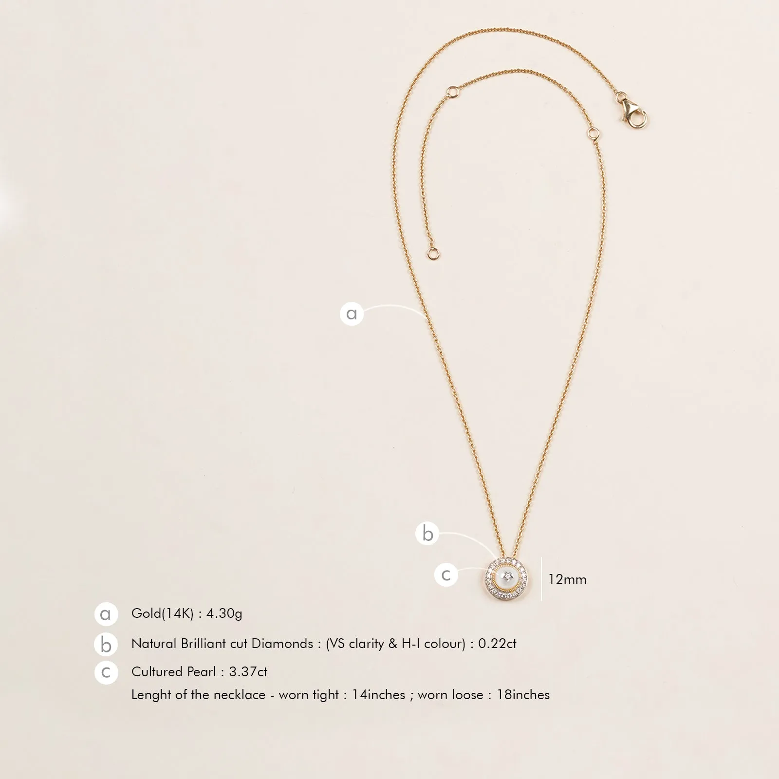 Elara Pendant Necklace sold by Vibe With Moi product image thumbnail 4