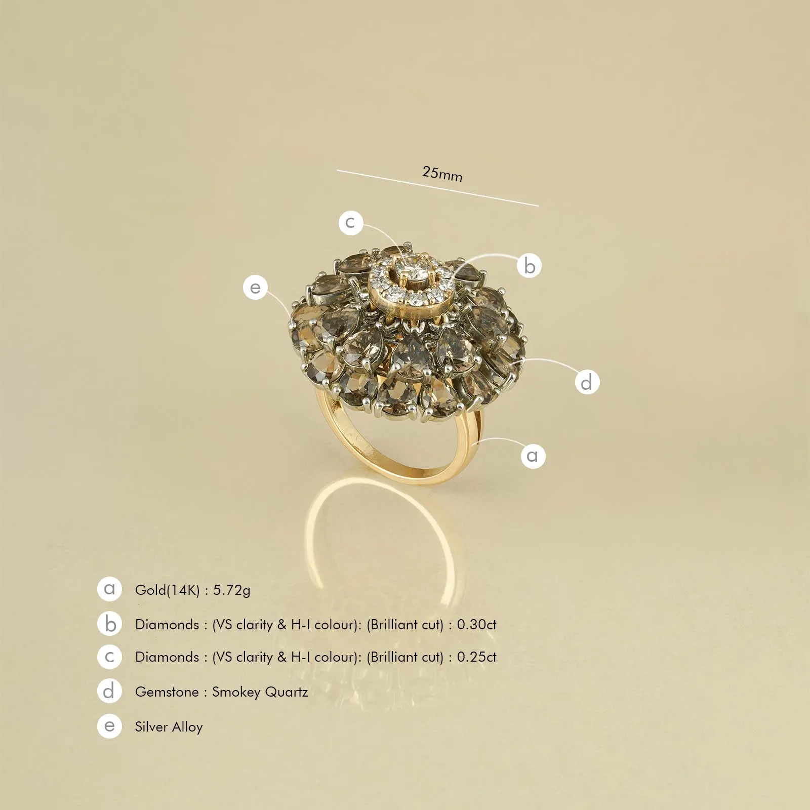 Dahlia Hazel Ring sold by Vibe With Moi product image thumbnail 5