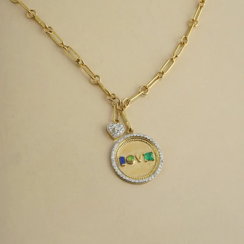 Love Medallion Necklace sold by Vibe With Moi