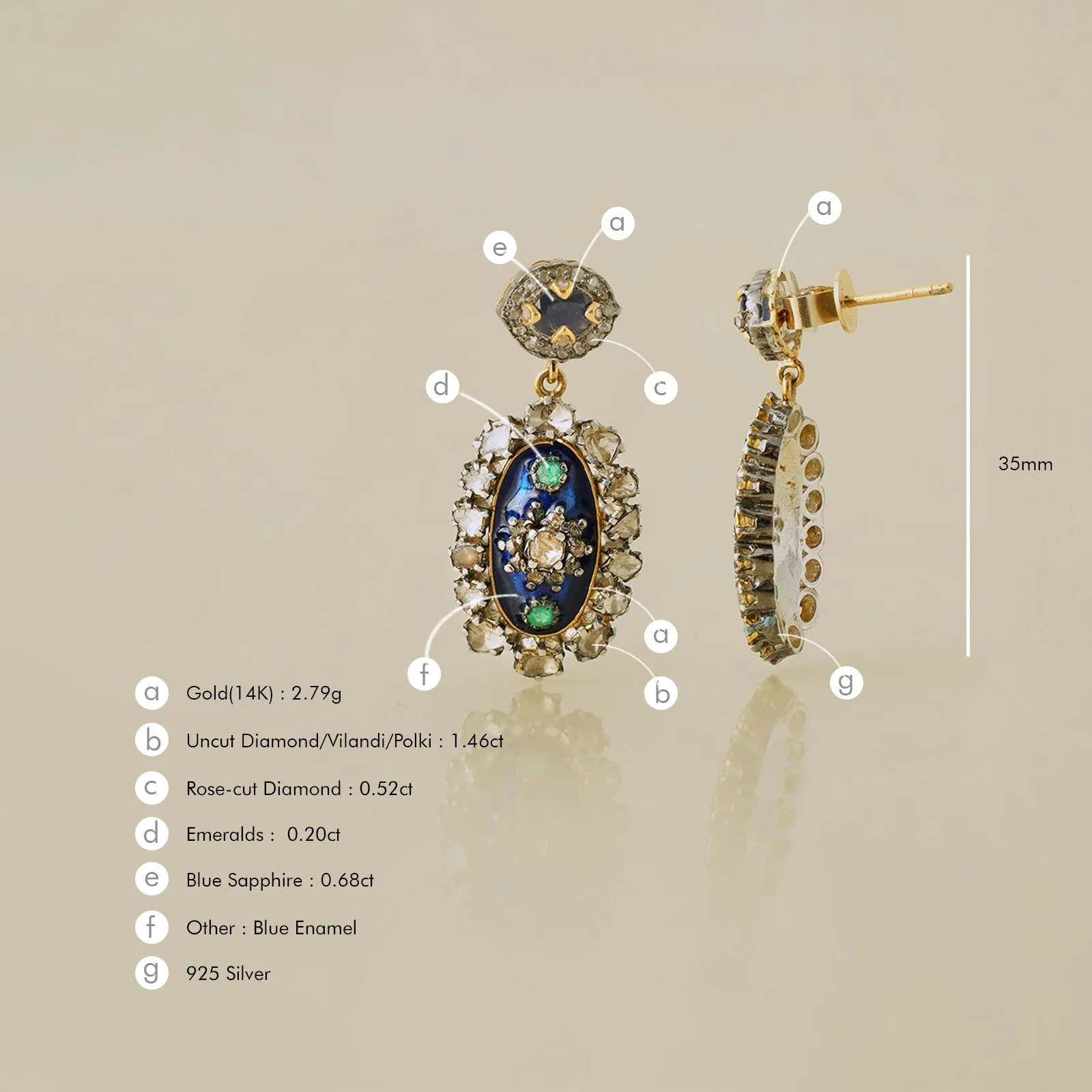 Thea Drop Earrings sold by Vibe With Moi product image thumbnail 5