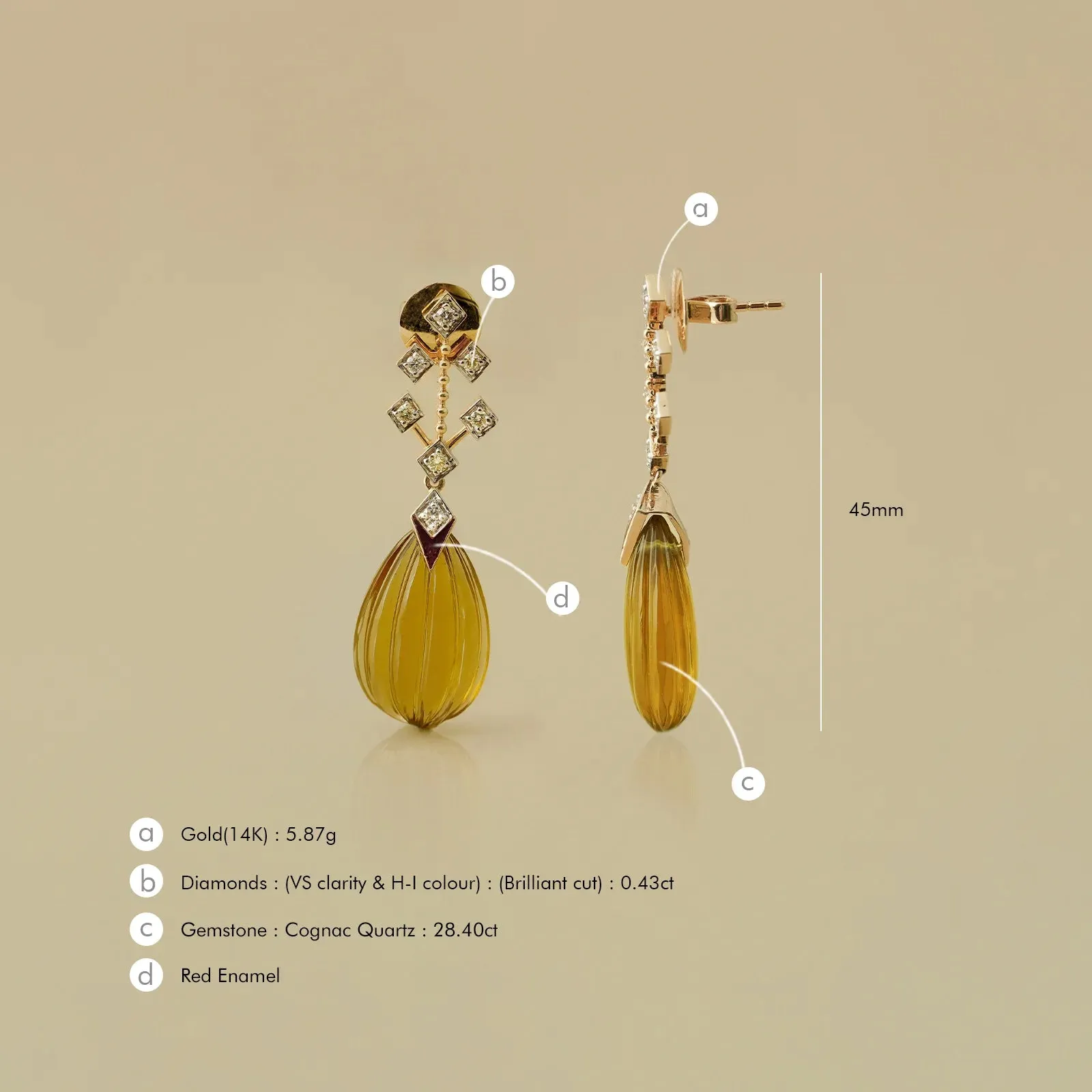 Elsa Earrings sold by Vibe With Moi product image thumbnail 4