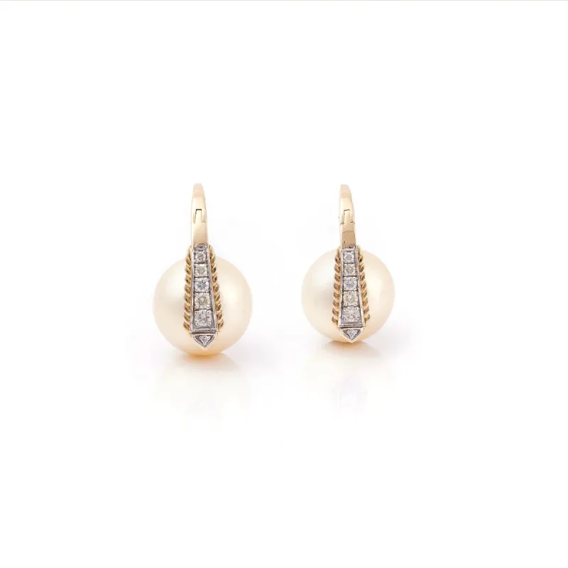 Grace Kelly South Sea Pearl Statement Earrings sold by Vibe With Moi