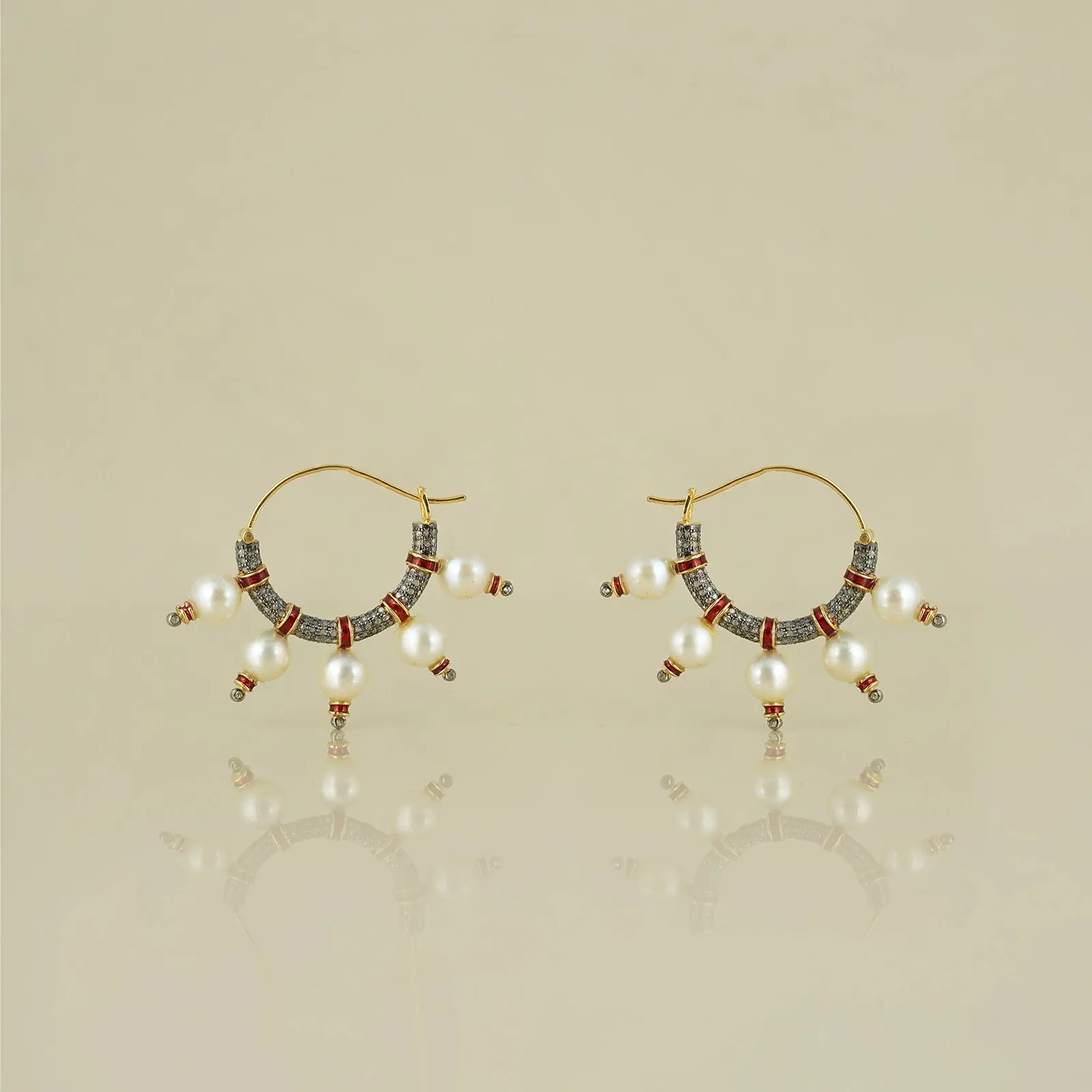 Jennie Snow Hoop Earrings sold by Vibe With Moi product image thumbnail 4
