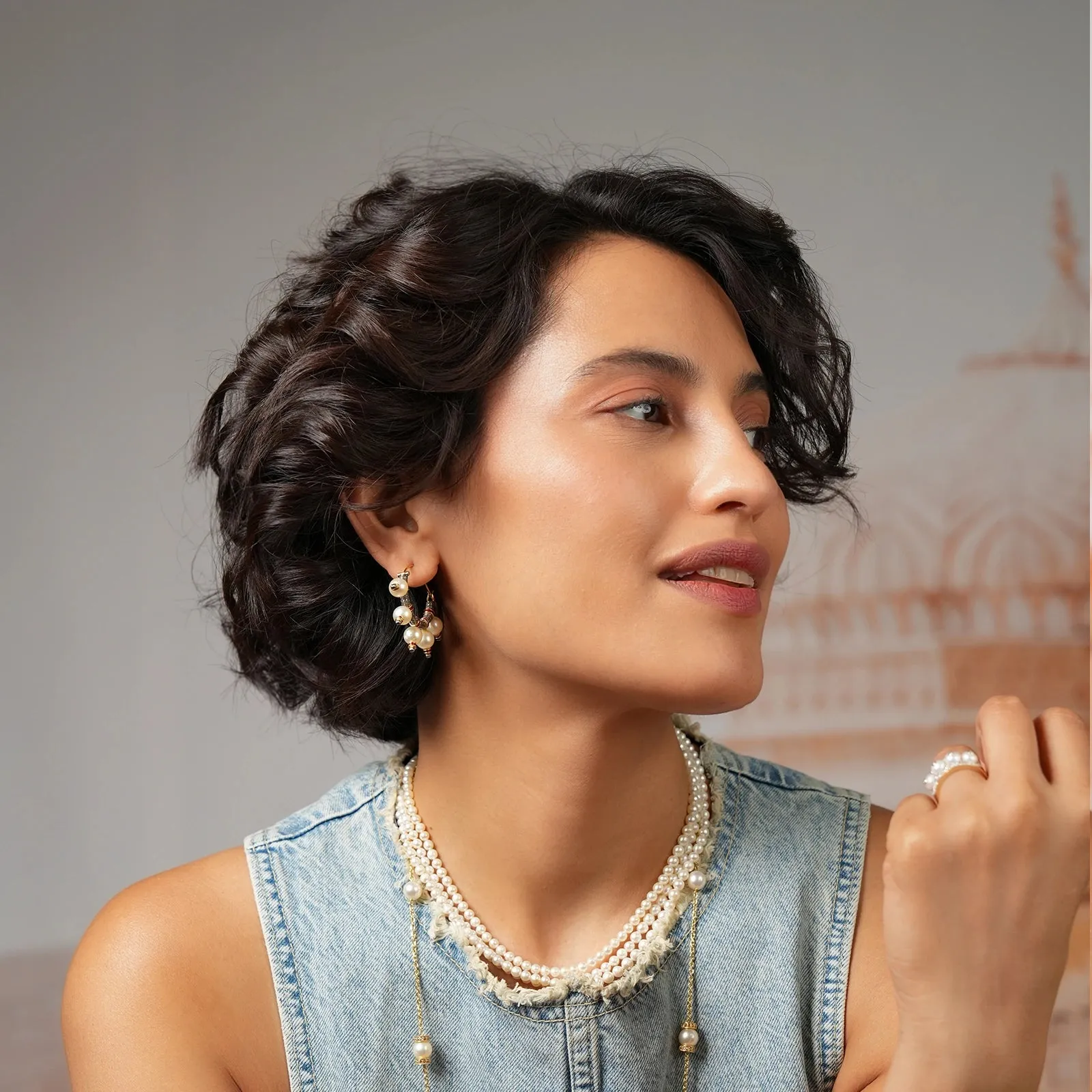 Jennie Snow Hoop Earrings sold by Vibe With Moi product image thumbnail 5