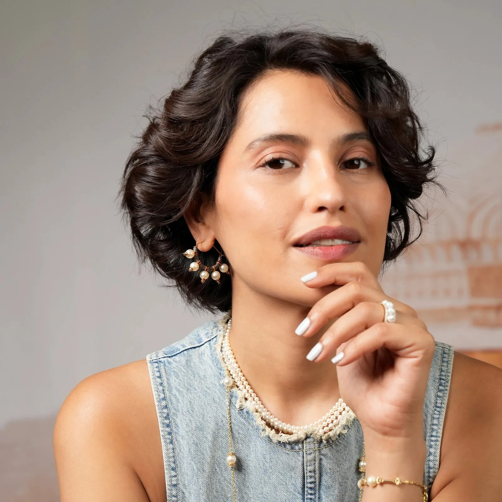 Jennie Snow Hoop Earrings sold by Vibe With Moi product image thumbnail 2