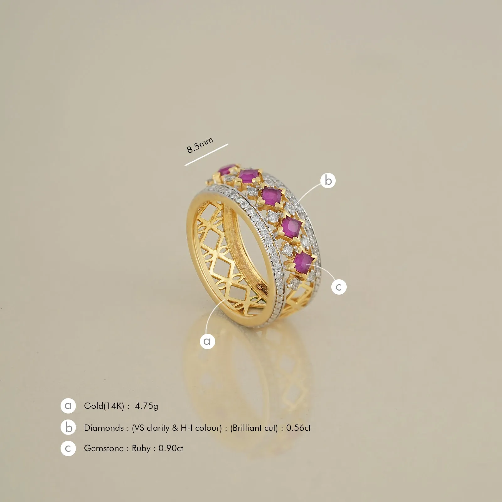 Freida Ruby Ring sold by Vibe With Moi product image thumbnail 4