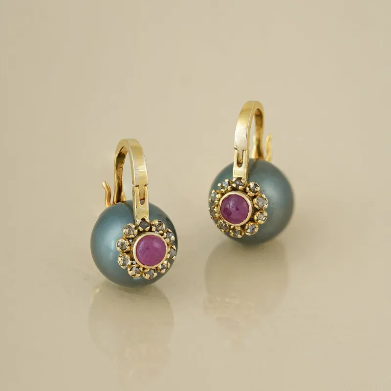 Alice Tahitian Pearl Earrings sold by Vibe With Moi