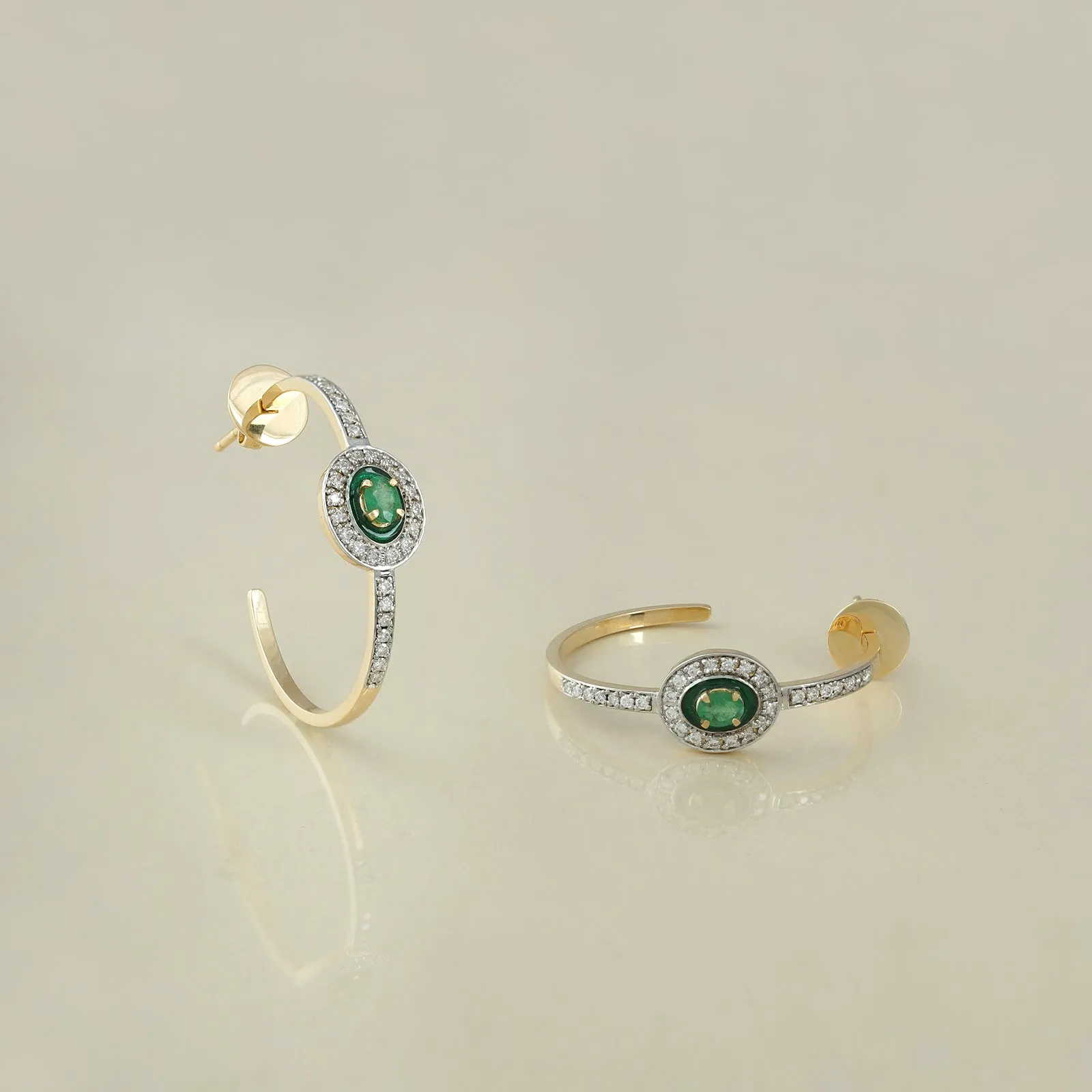 Runa Emerald Earrings sold by Vibe With Moi product image thumbnail 3