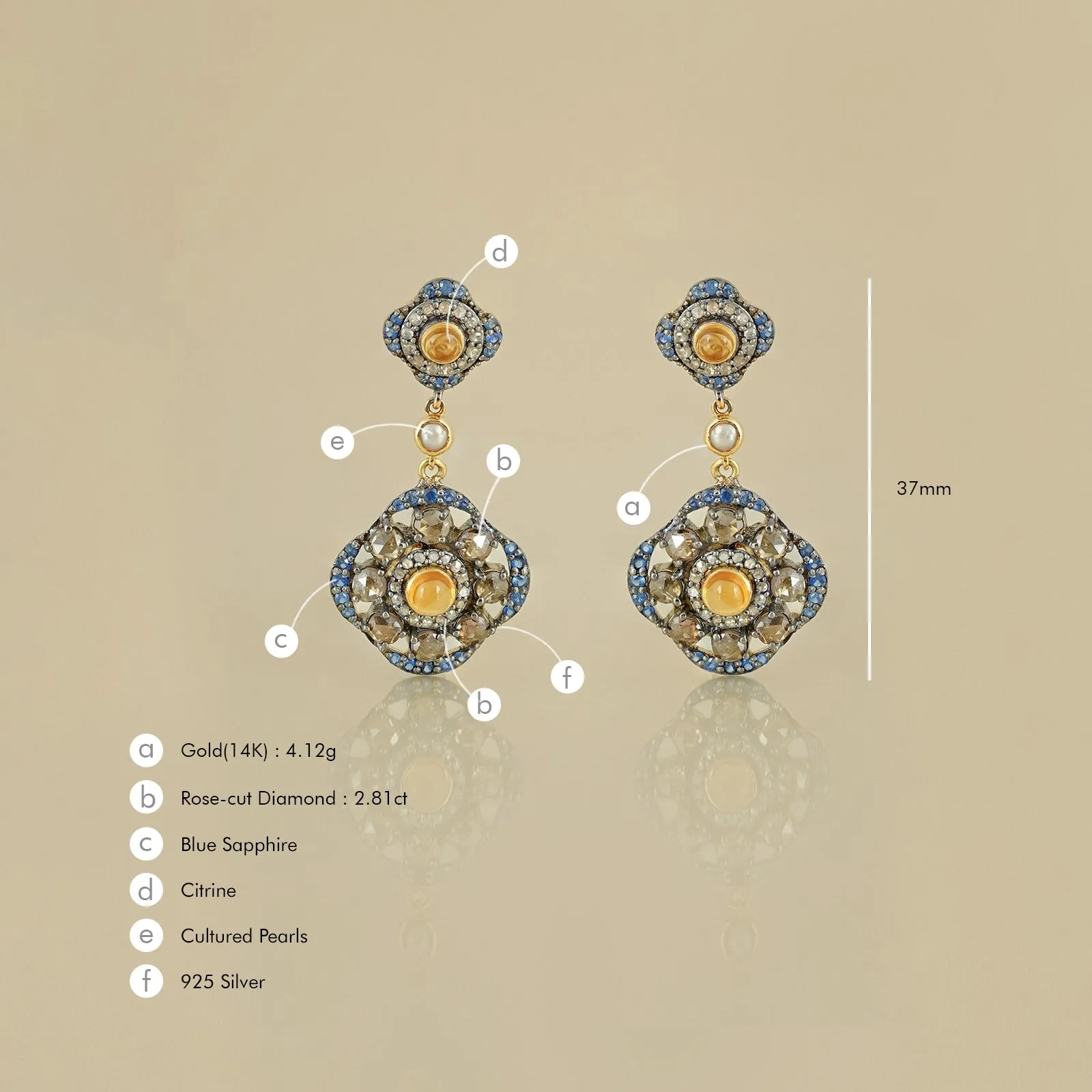 Riza Earrings sold by Vibe With Moi product image thumbnail 4