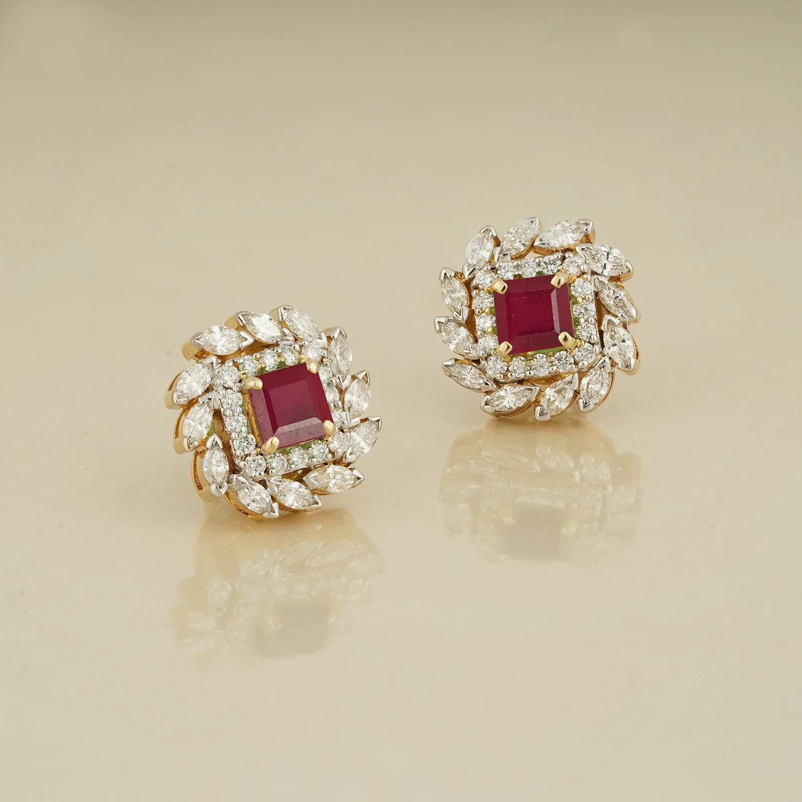 Eden Ruby Ear Studs sold by Vibe With Moi