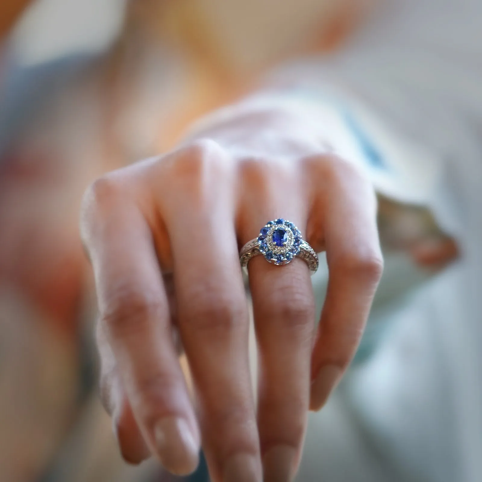 Azure Sapphire Ring sold by Vibe With Moi product image thumbnail 2