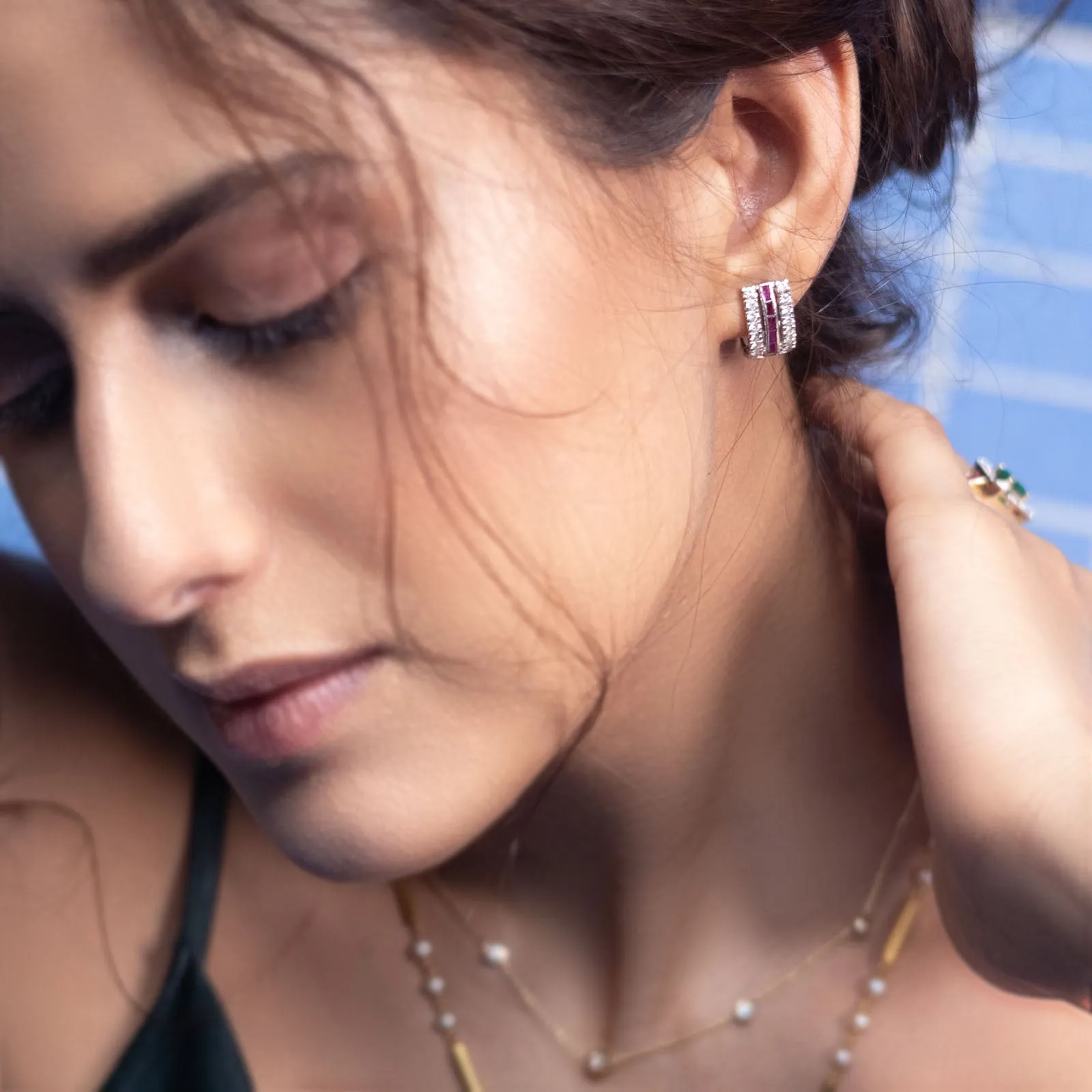 Freida Ruby Earrings sold by Vibe With Moi product image thumbnail 4