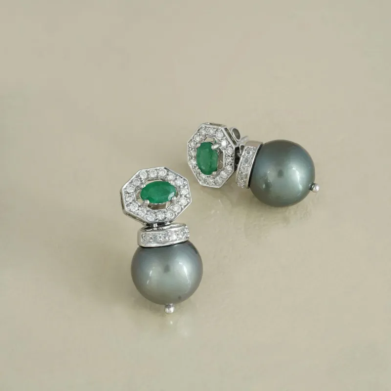 Emily Tahitian Pearl Earrings sold by Vibe With Moi