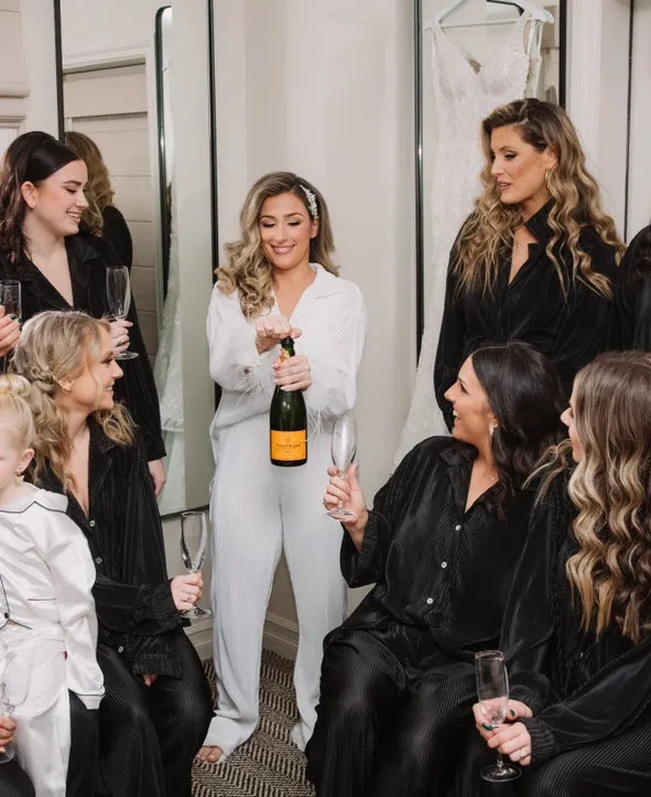 Pleated Bridal Set in Noir sold by waverles product image thumbnail 2