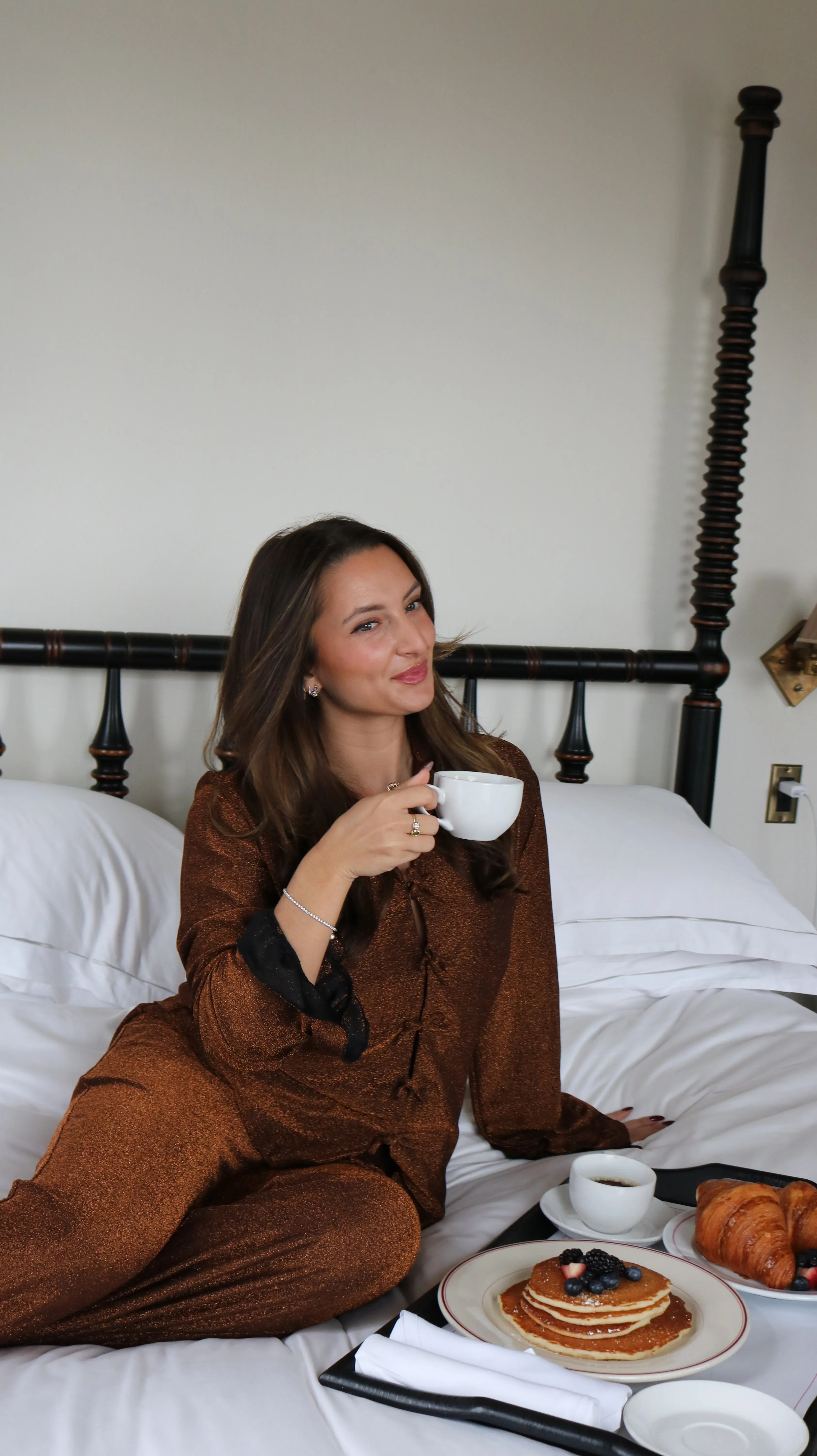 Shimmer Flounce Pant Set in Jingle sold by waverles product image thumbnail 3