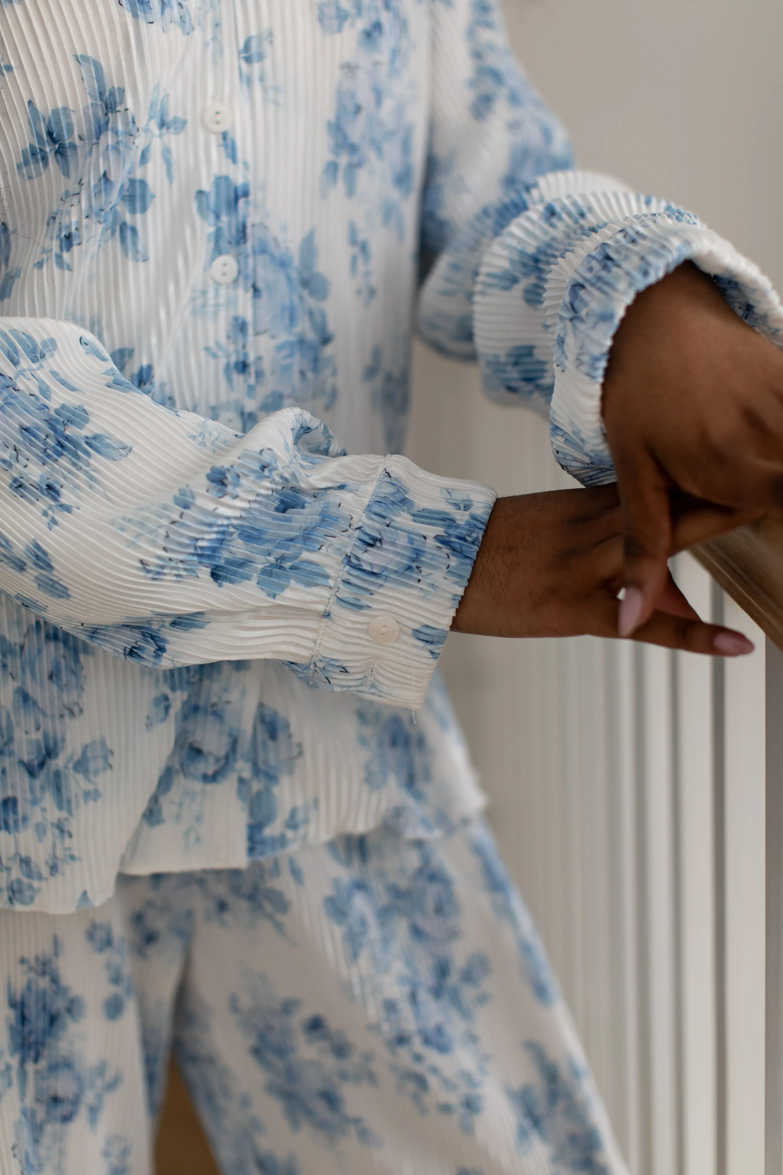 Pleated Set in Blue Floral sold by waverles product image thumbnail 2