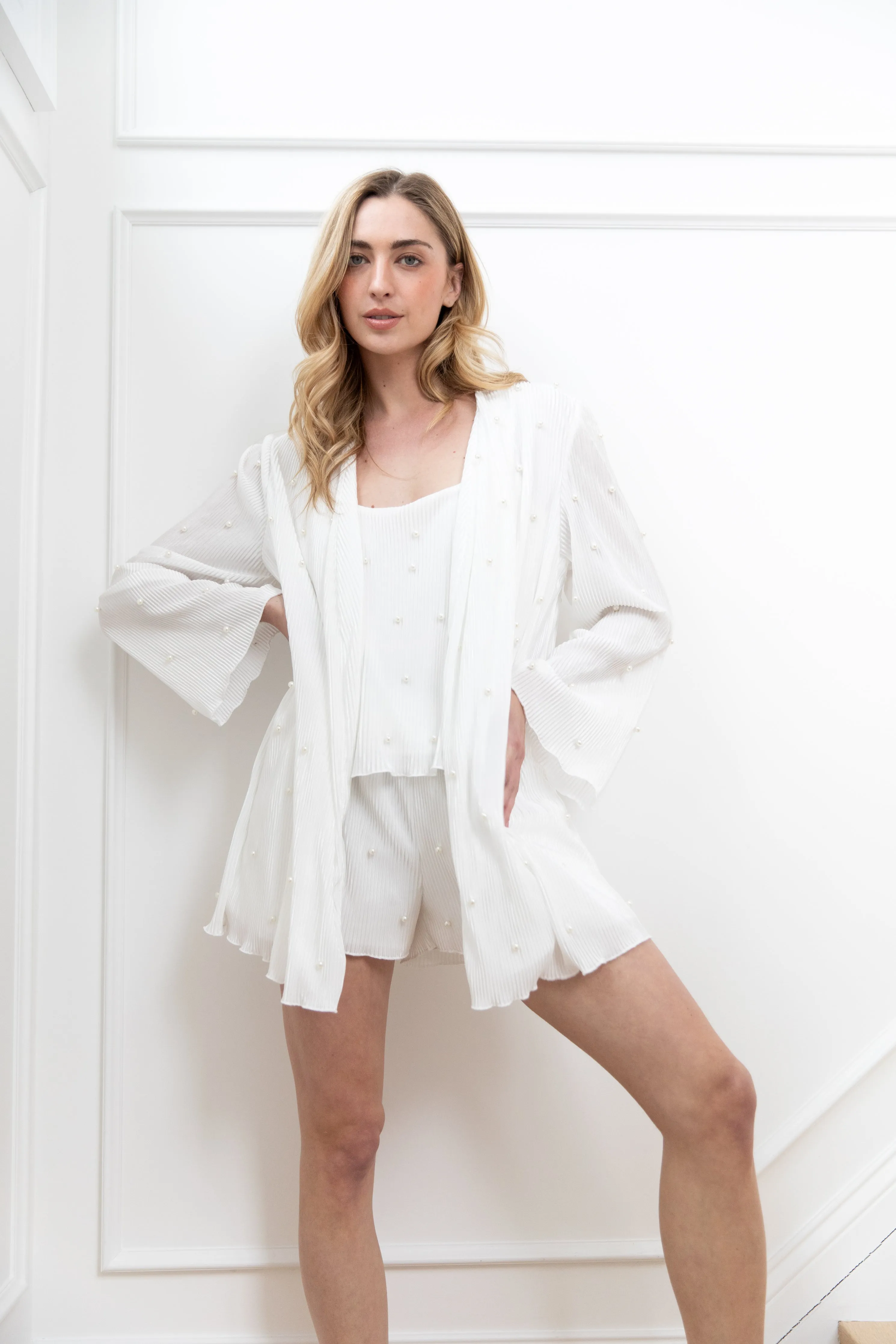 Paige Pearly Bridal Robe sold by waverles