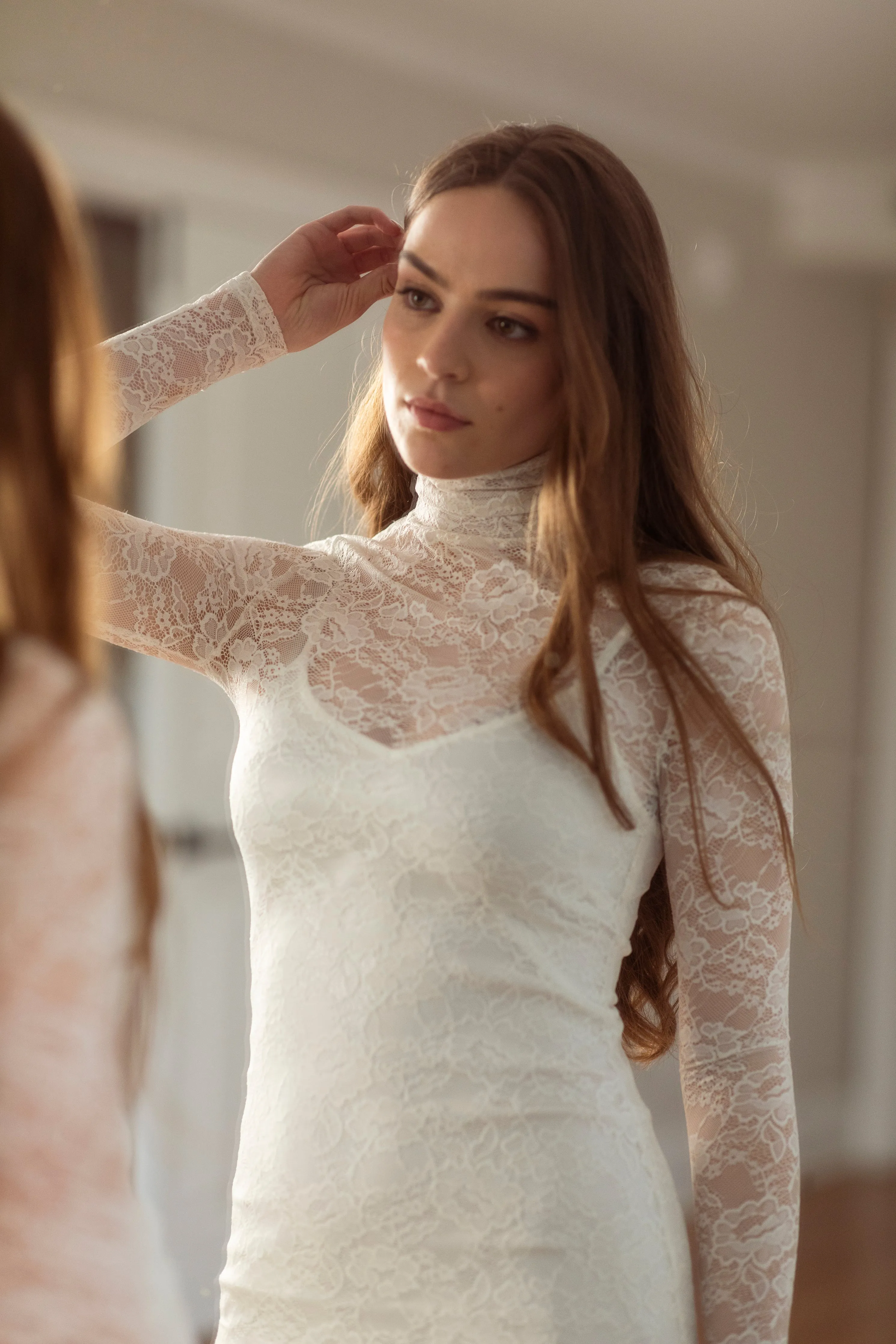 Lily Lace Midi Dress sold by waverles