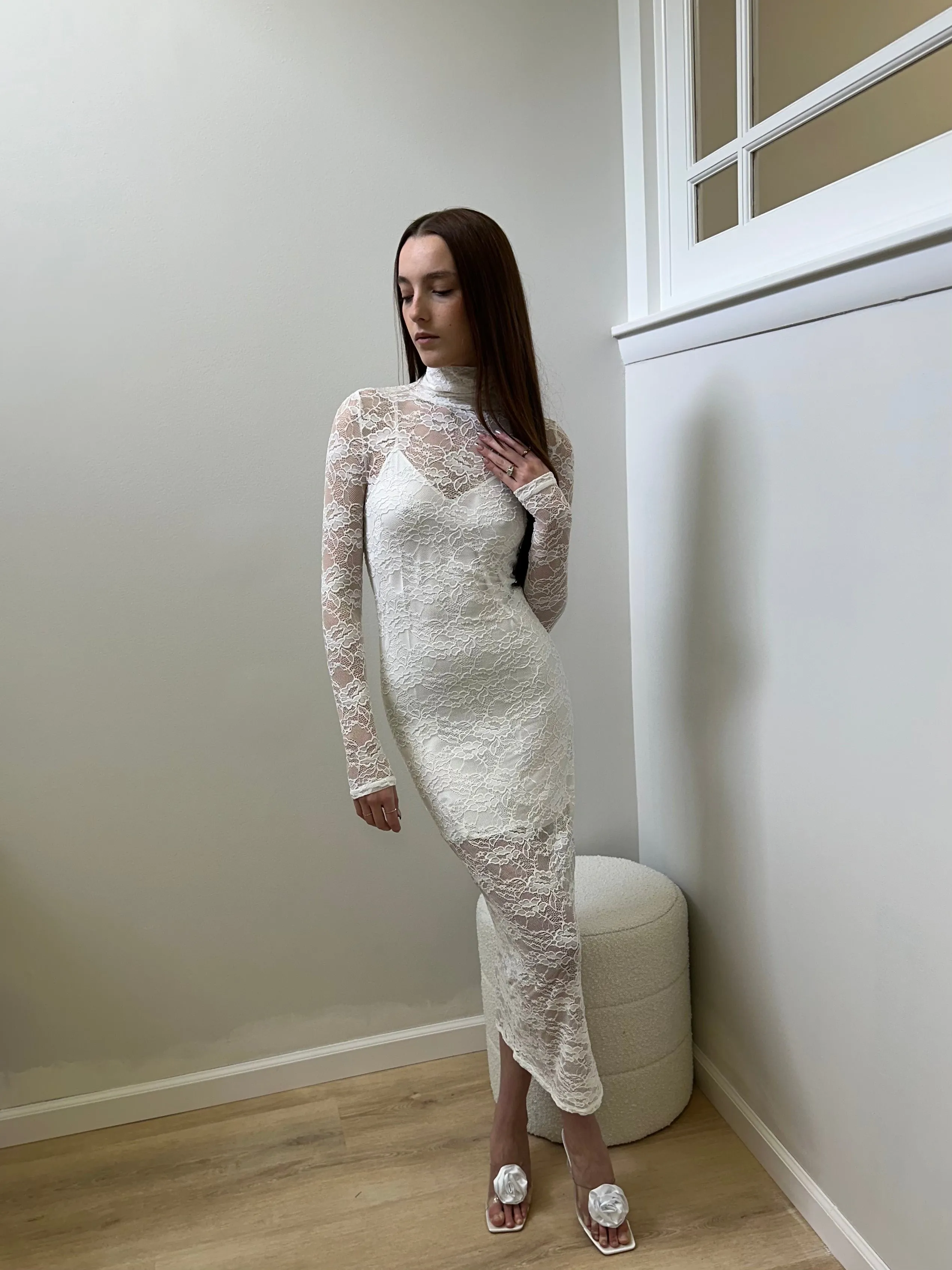 Lily Lace Midi Dress sold by waverles product image thumbnail 3
