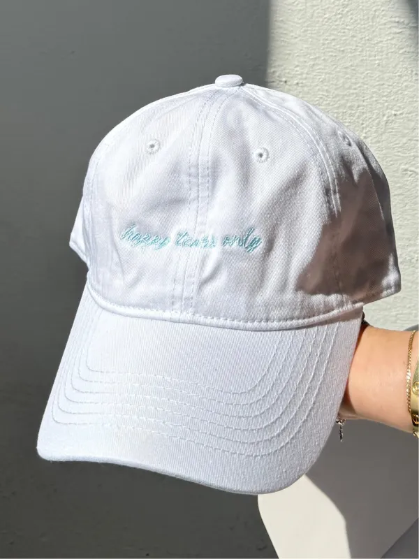 Happy Tears Only Hat sold by waverles