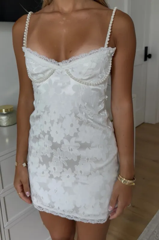 Nicolette Bridal Floral Jacquard Dress sold by waverles