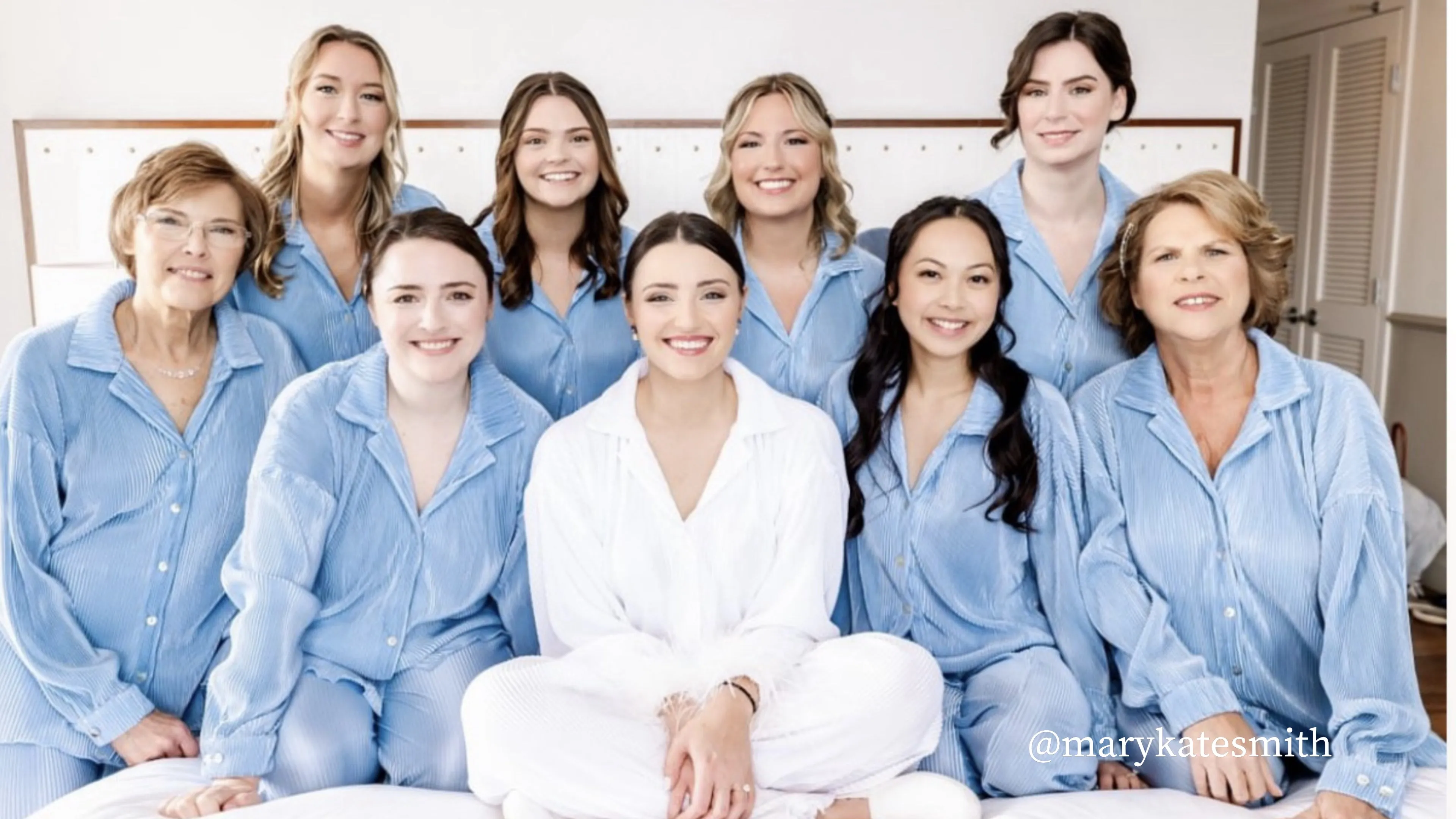 Pleated Bridal Set in Sky sold by waverles product image thumbnail 4