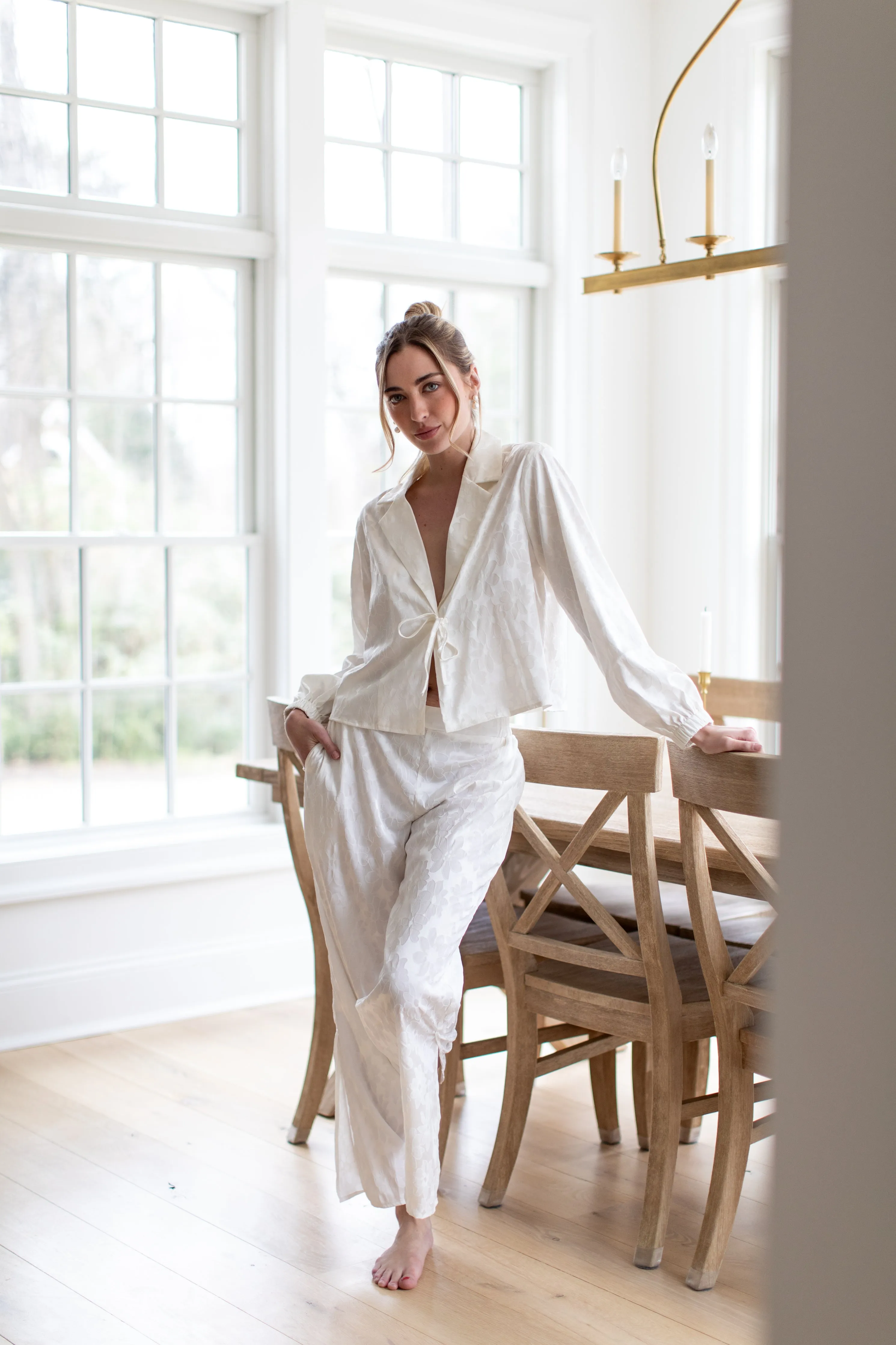 Lily Bridal Jacquard Set in Dove sold by waverles product image thumbnail 2