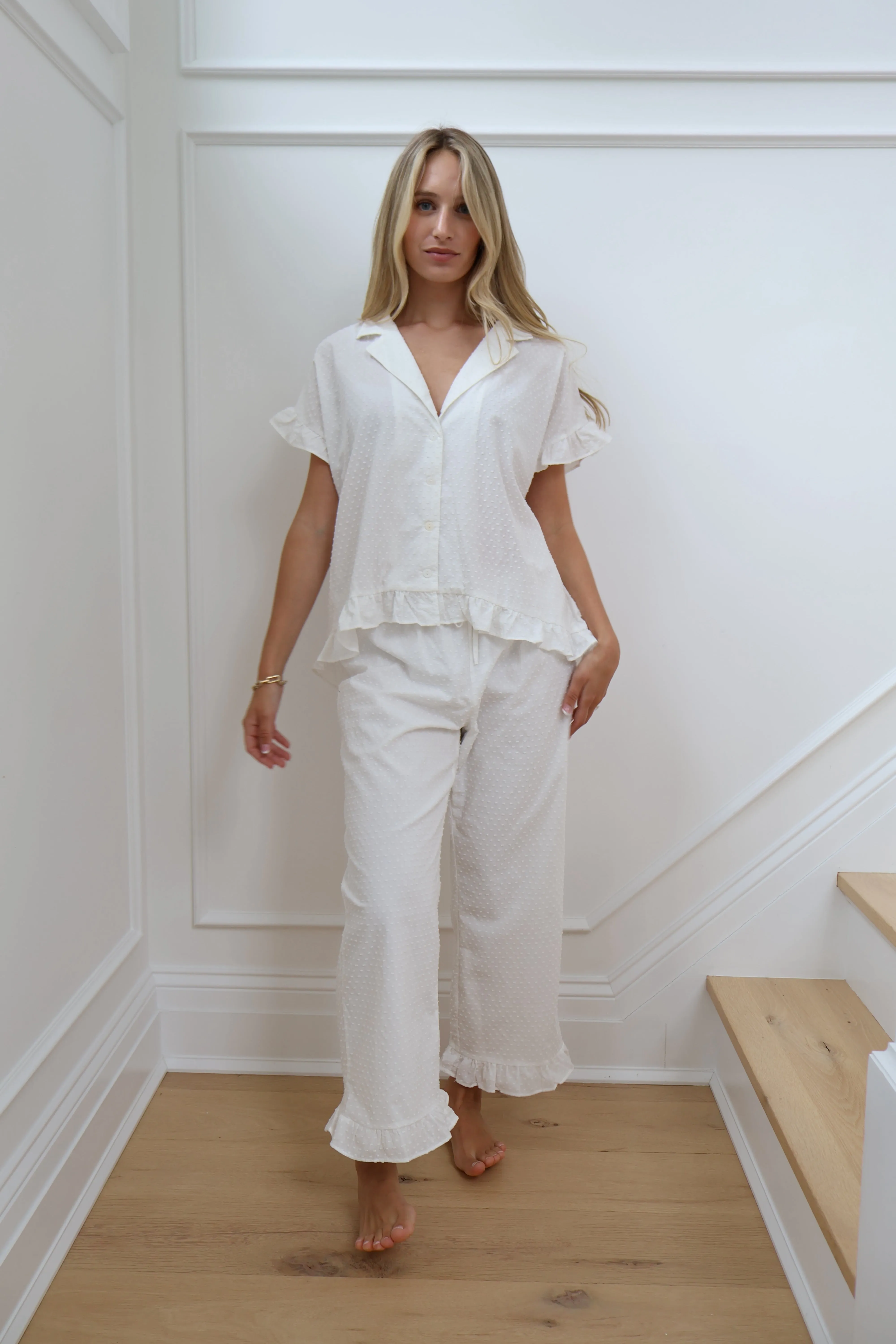 Swiss Dot Nantucket Set in Dove sold by waverles product image thumbnail 4