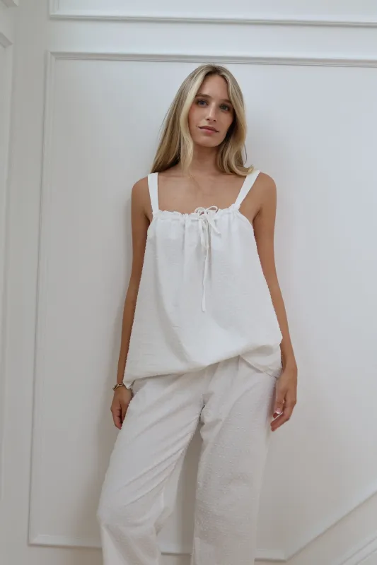 Swiss Dot Montauk set in Dove sold by waverles