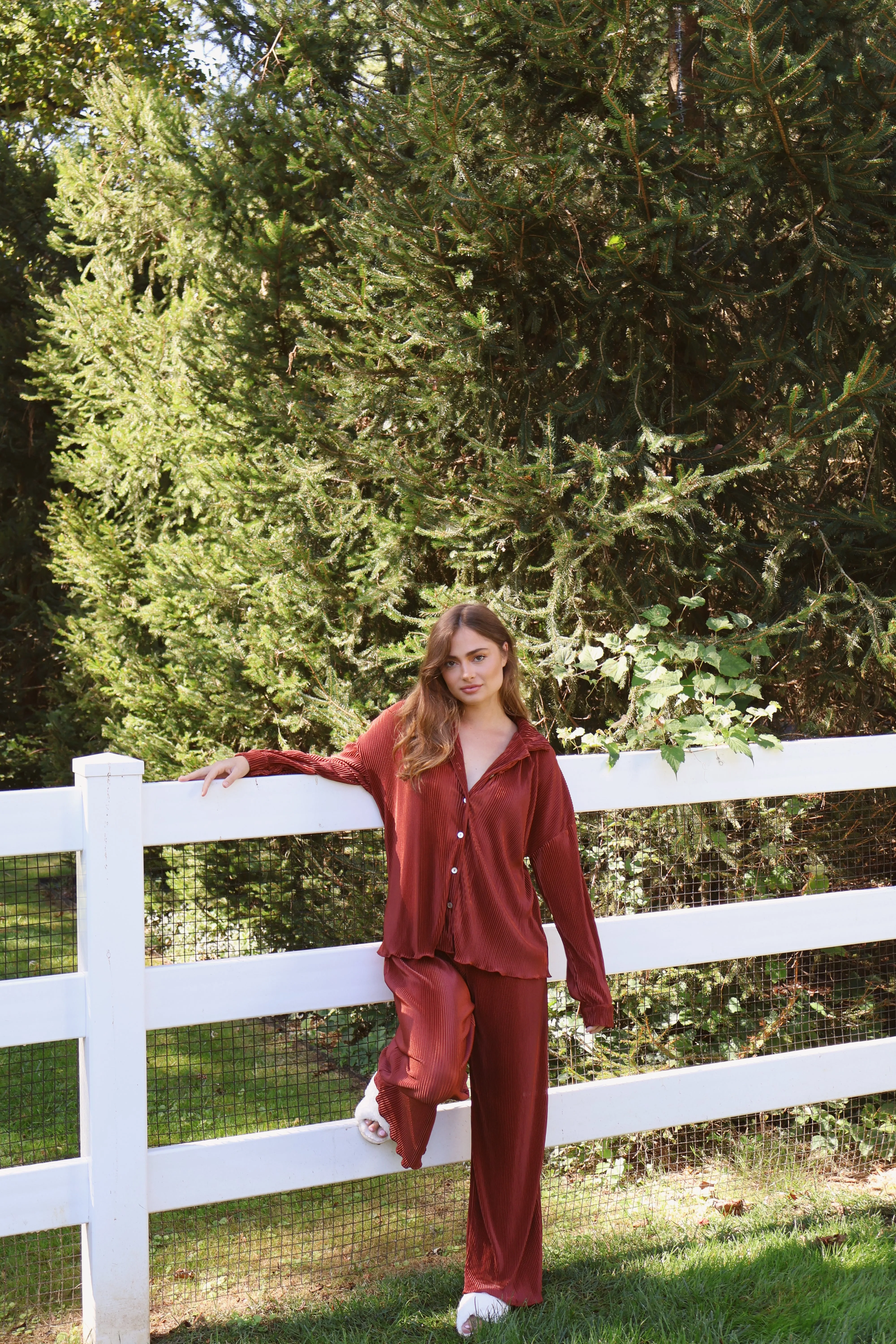 Pleated Set in Copper sold by waverles