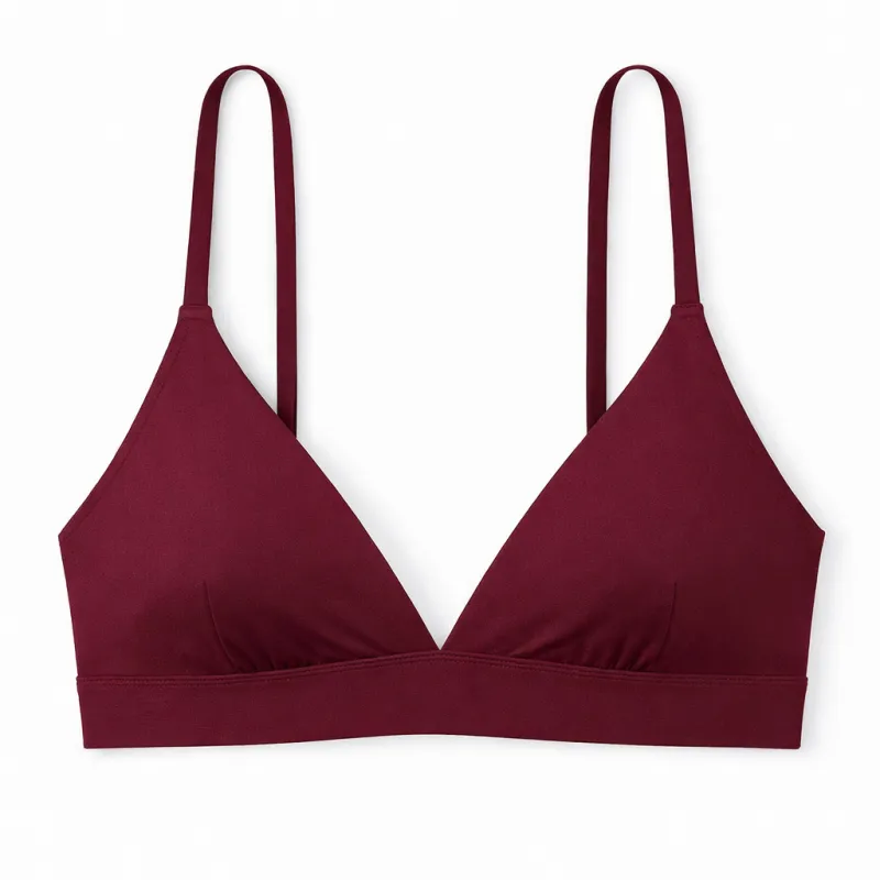 Bamboo Bralette in Merlot sold by waverles