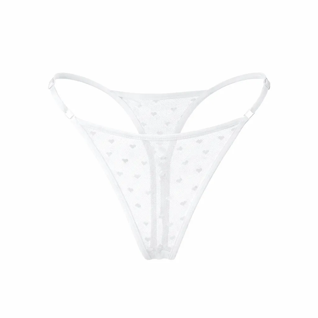 Mesh Hearts Panty in Dove sold by waverles