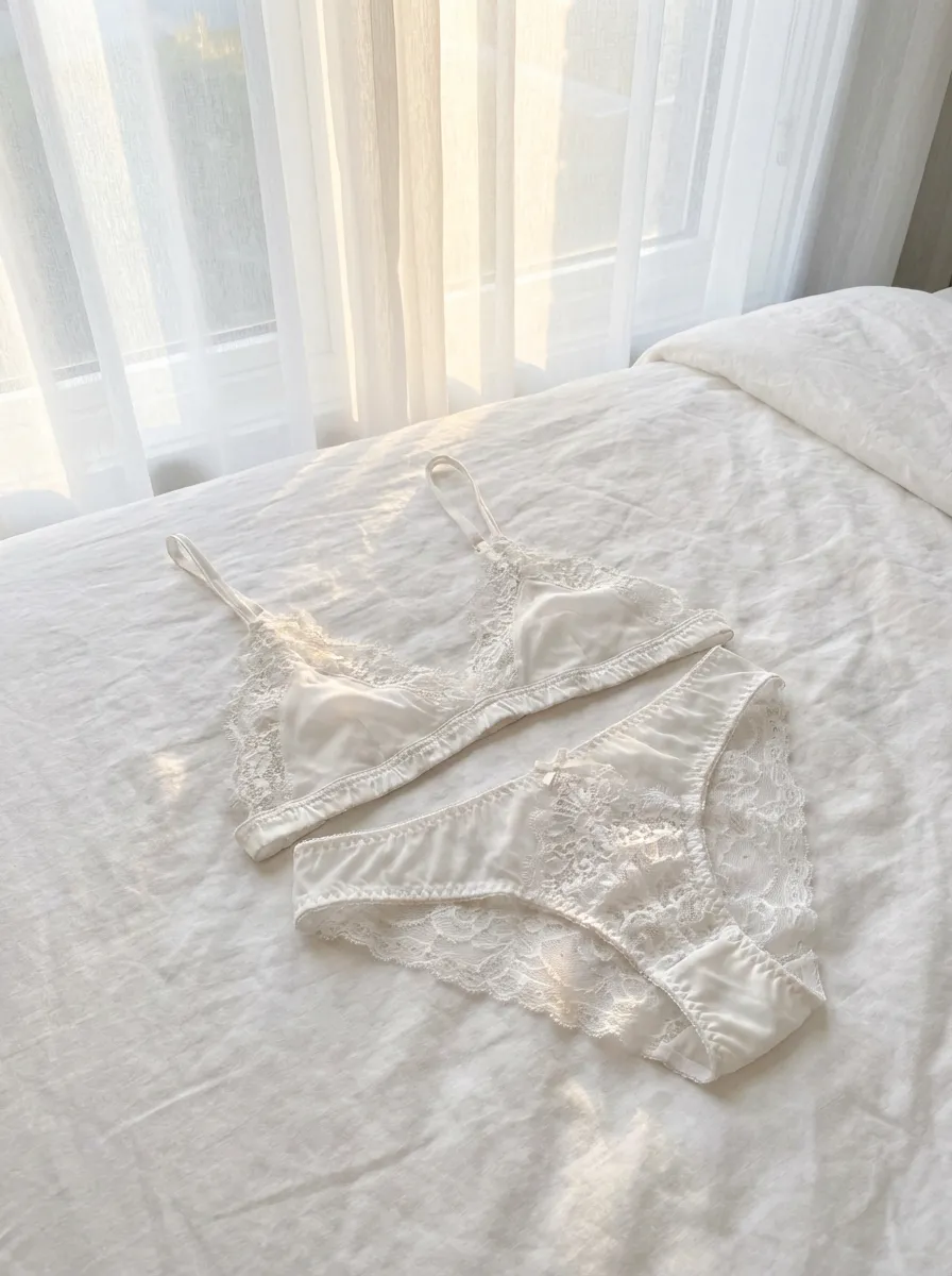 Lace Panty in Dove sold by waverles product image thumbnail 3
