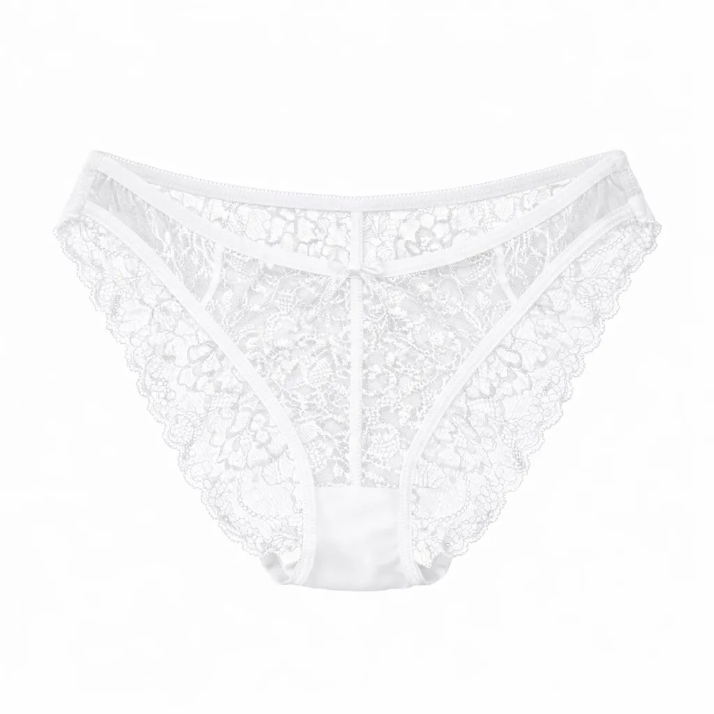 Lace Panty in Dove sold by waverles