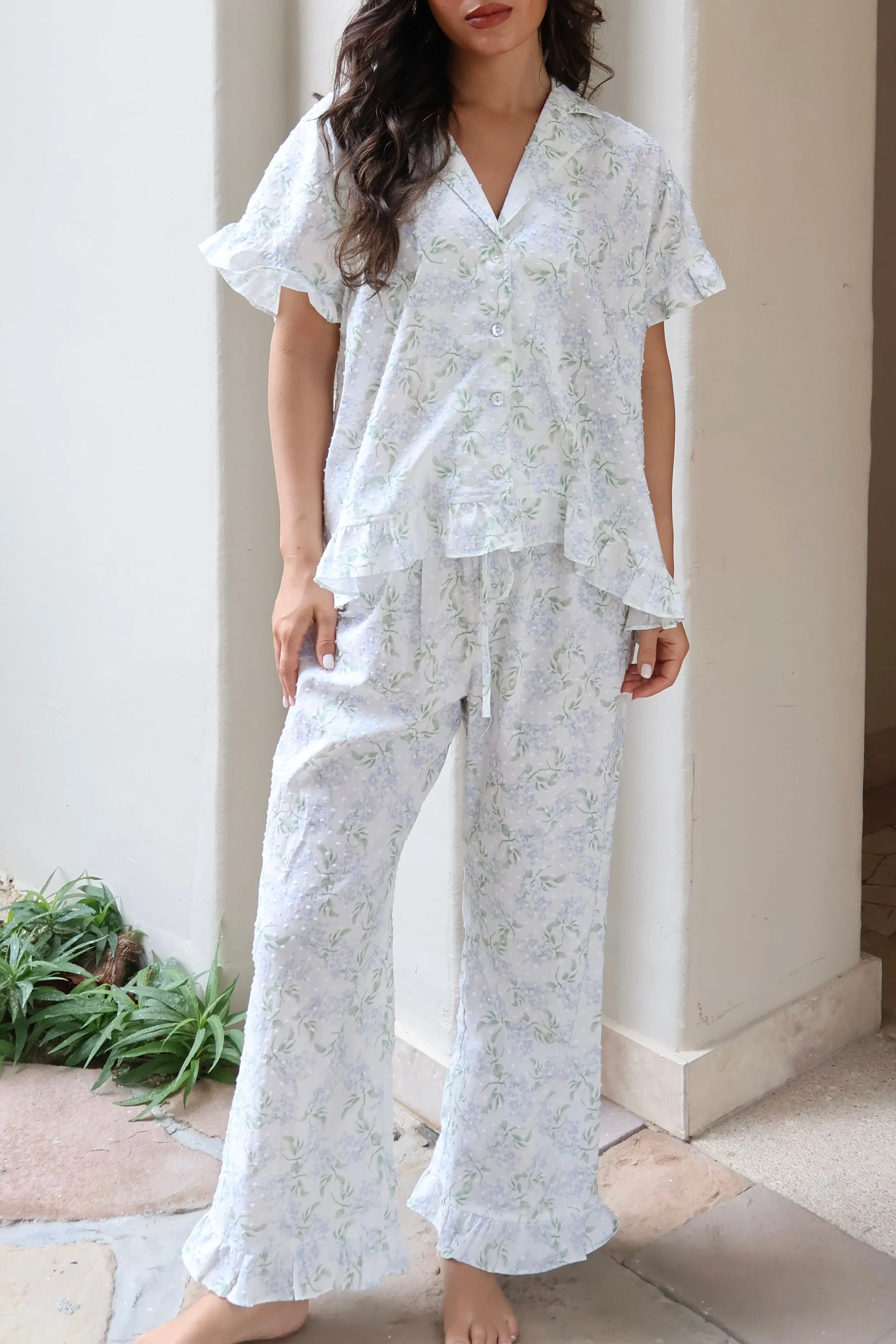 Swiss Dot Nantucket in Hydrangea sold by waverles product image thumbnail 2